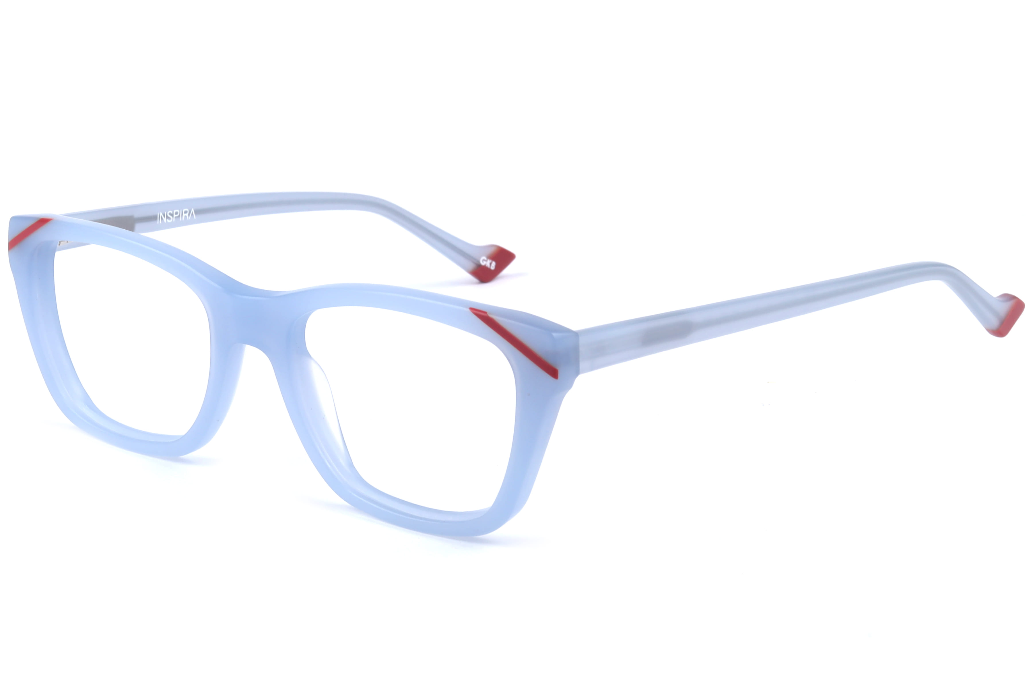 Inspira F2129 Frame Matt Blue Female Full Shell Frame — Matt Blue frame — view 1