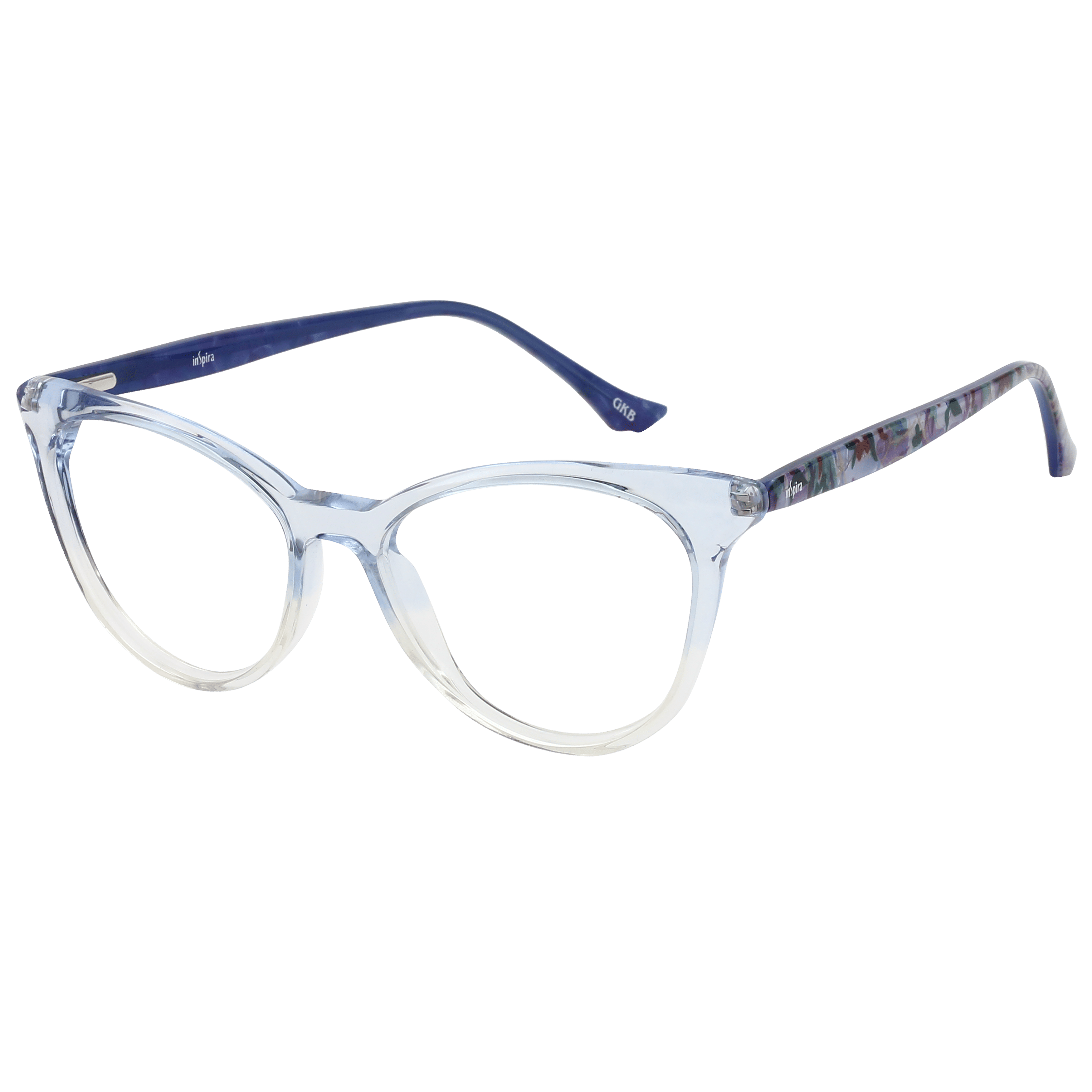 Inspira 5331 Frame Blue Female Full Shell — Blue frame