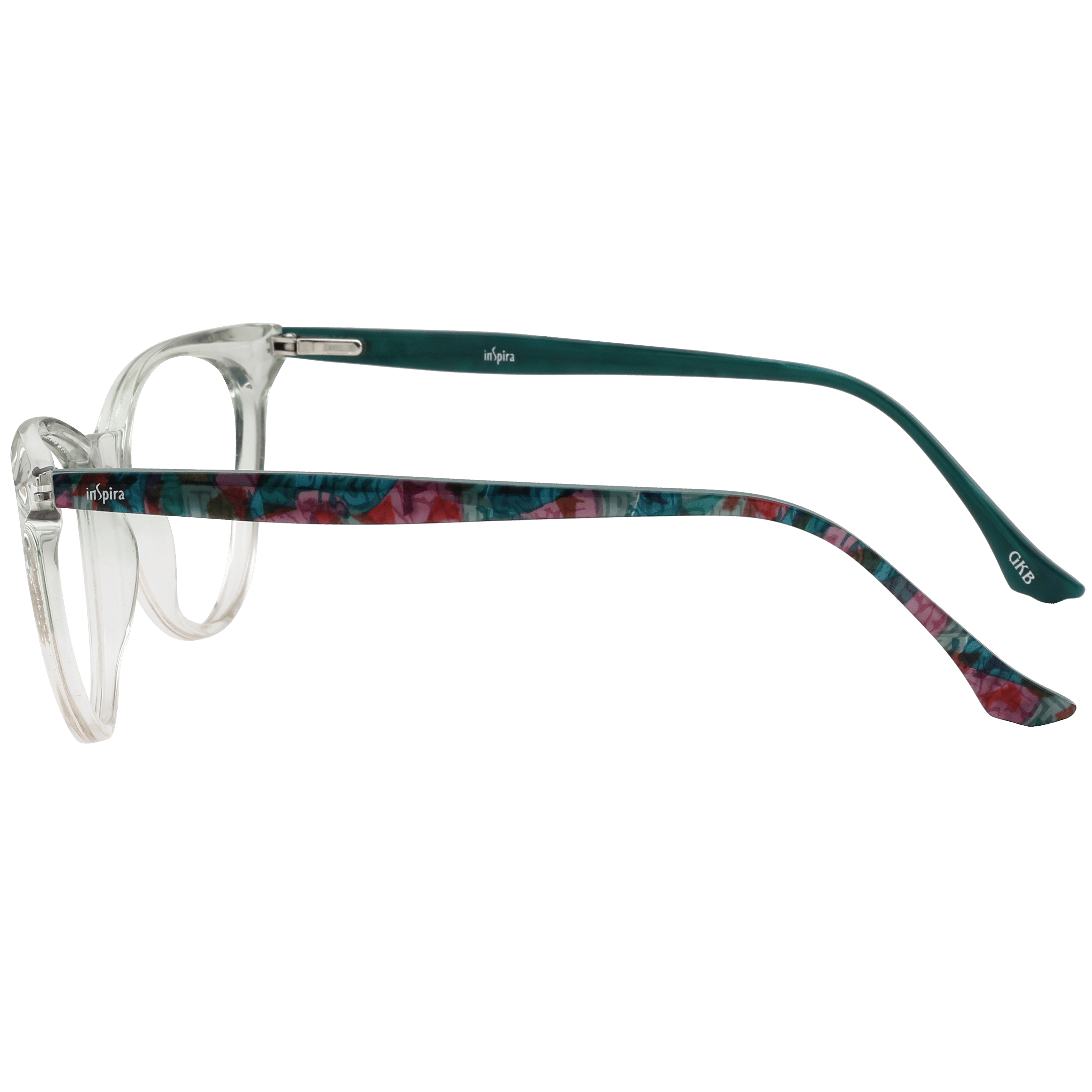 Inspira 5331 Frame Green Female Full Shell Frame — Green frame — view 3