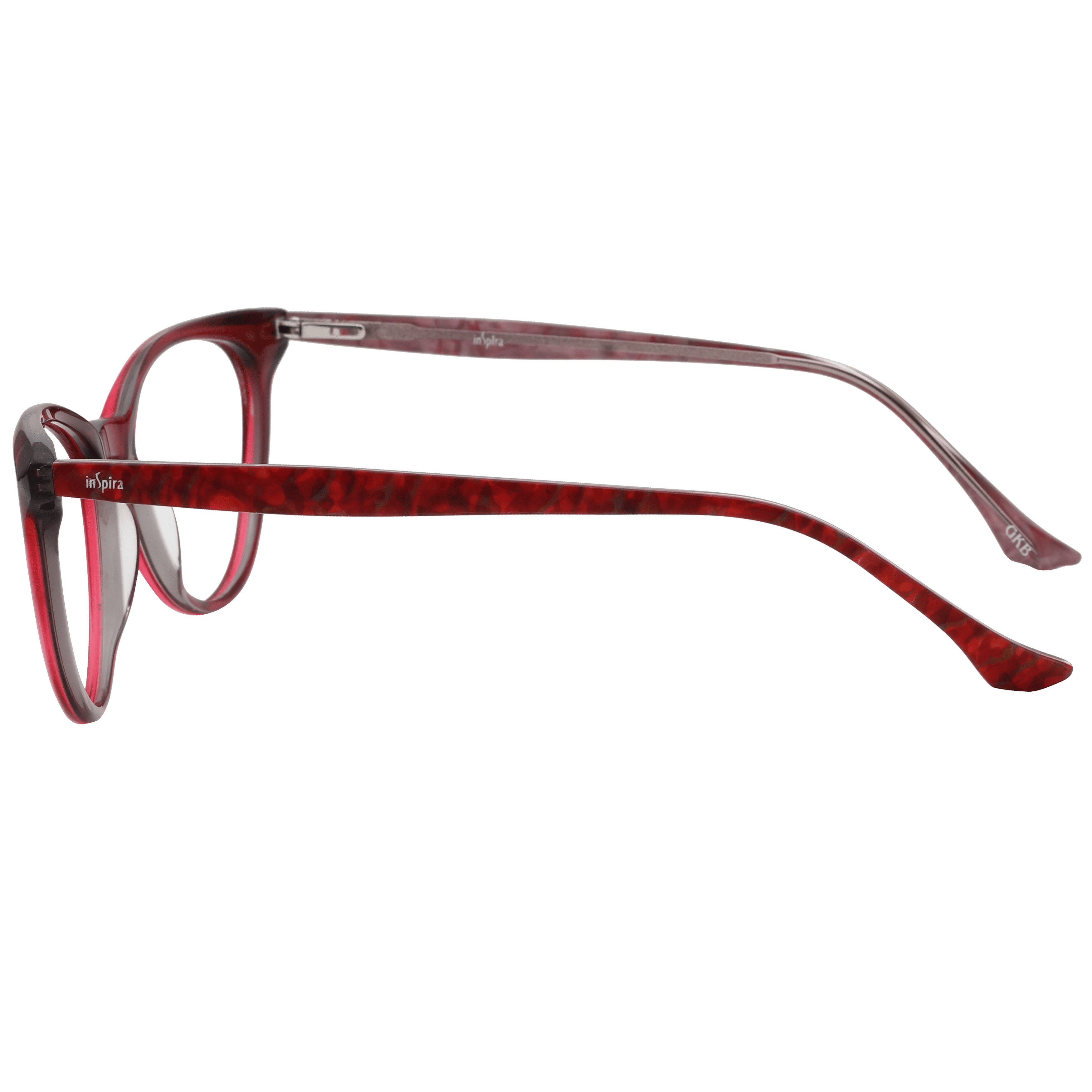 Inspira 5331 Frame Maroon Female Full Shell Frame — Maroon frame — view 3