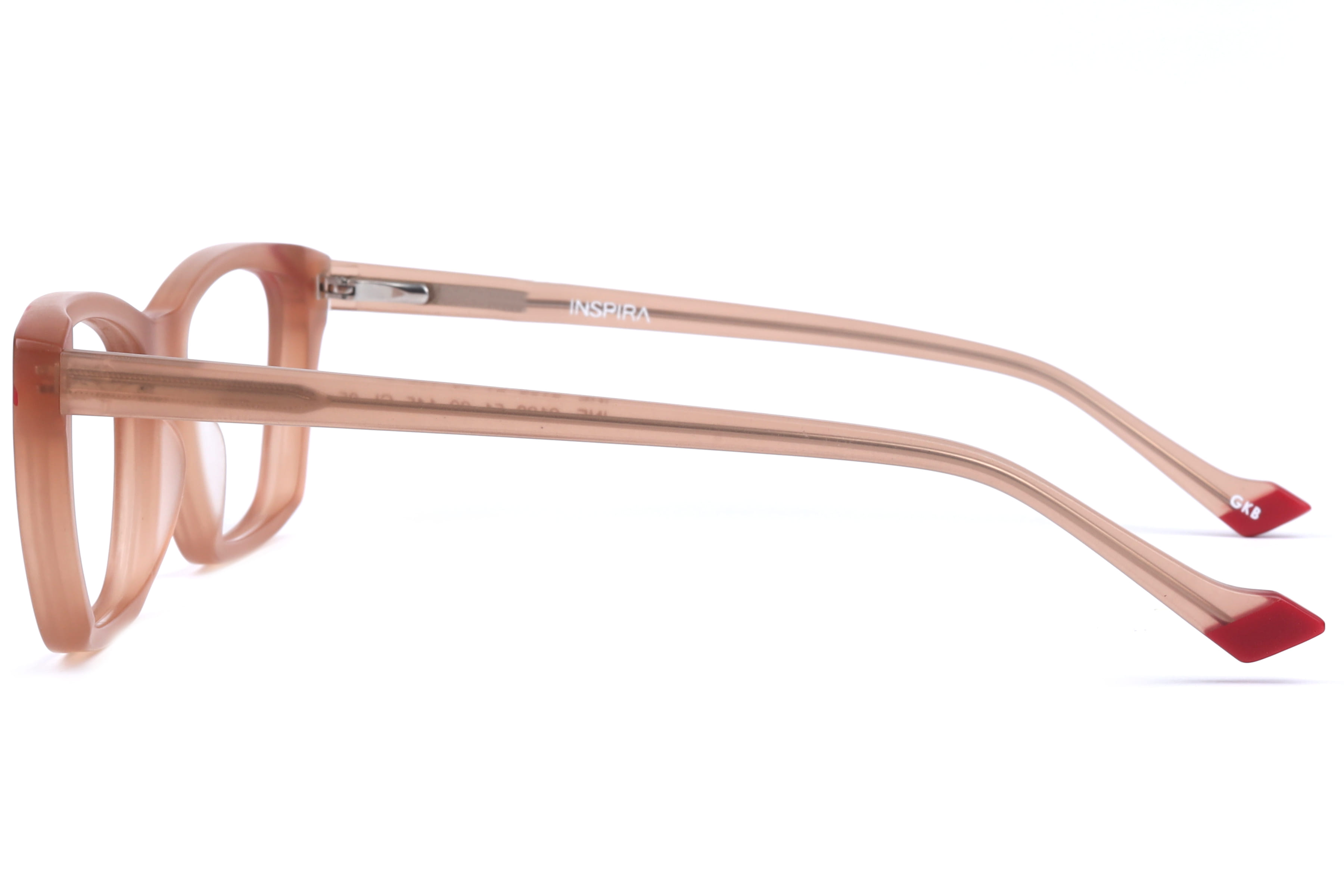 Inspira F2129 Frame Matt Brown Female Full Shell Frame — Matt Brown frame — view 3