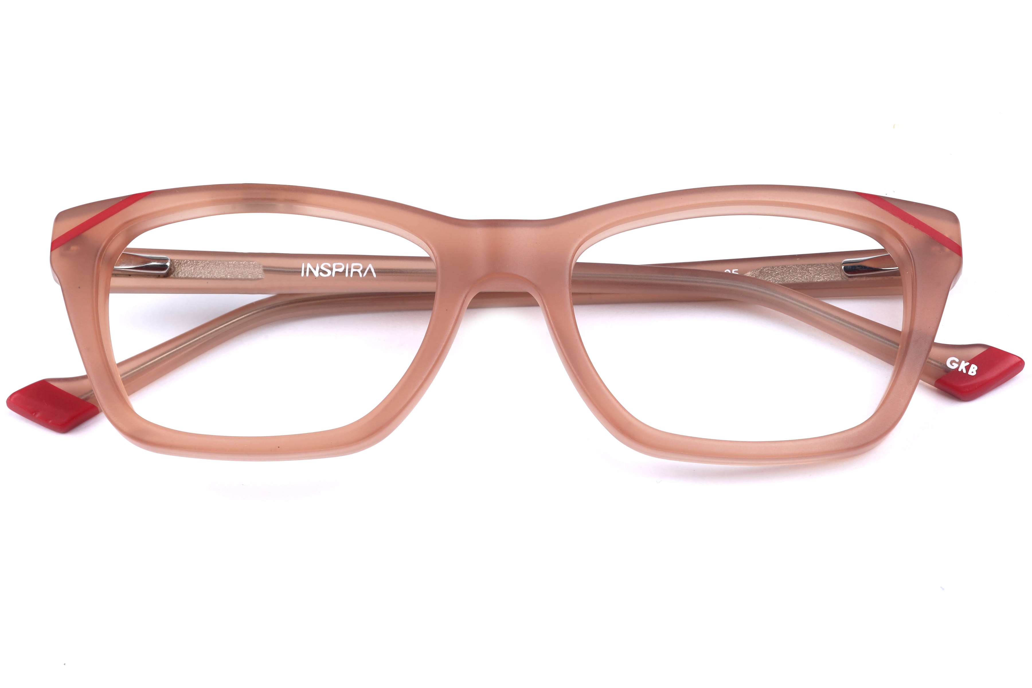 Inspira F2129 Frame Matt Brown Female Full Shell Frame — Matt Brown frame — view 4