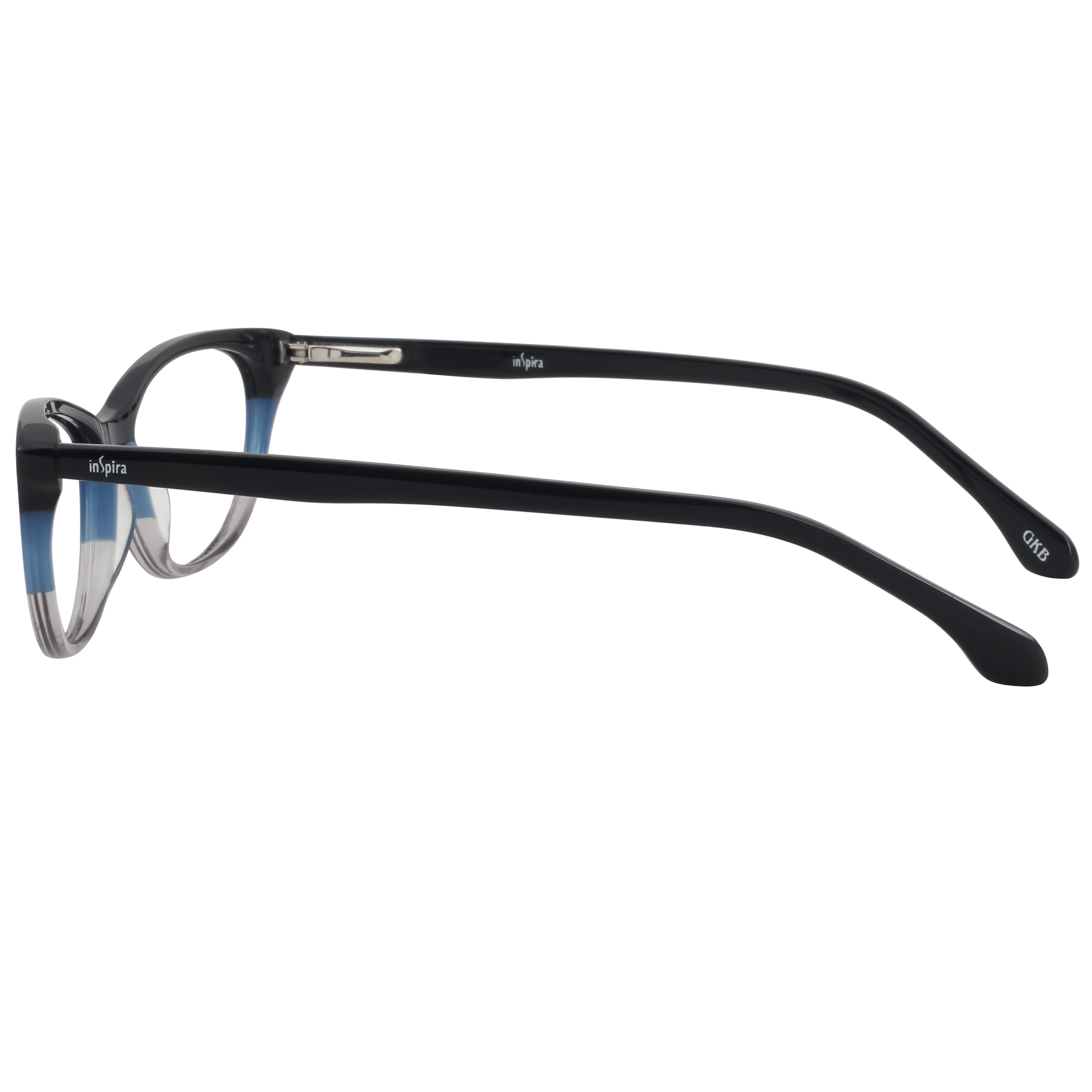 Inspira 2563 Frame Blue Female Full Shell Frame — Blue frame — view 3