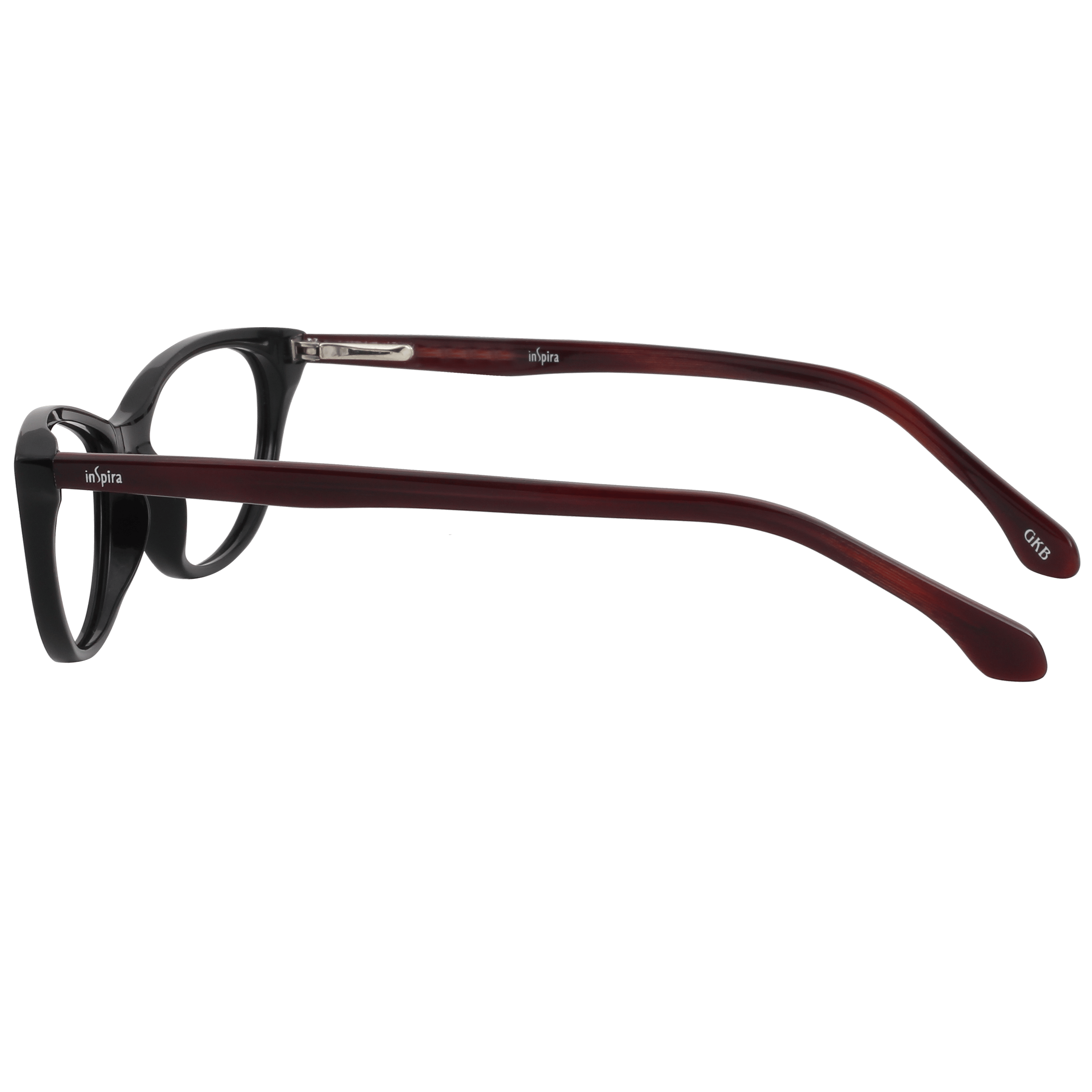 Inspira 2563 Frame Black Female Full Shell Frame — Black frame — view 3