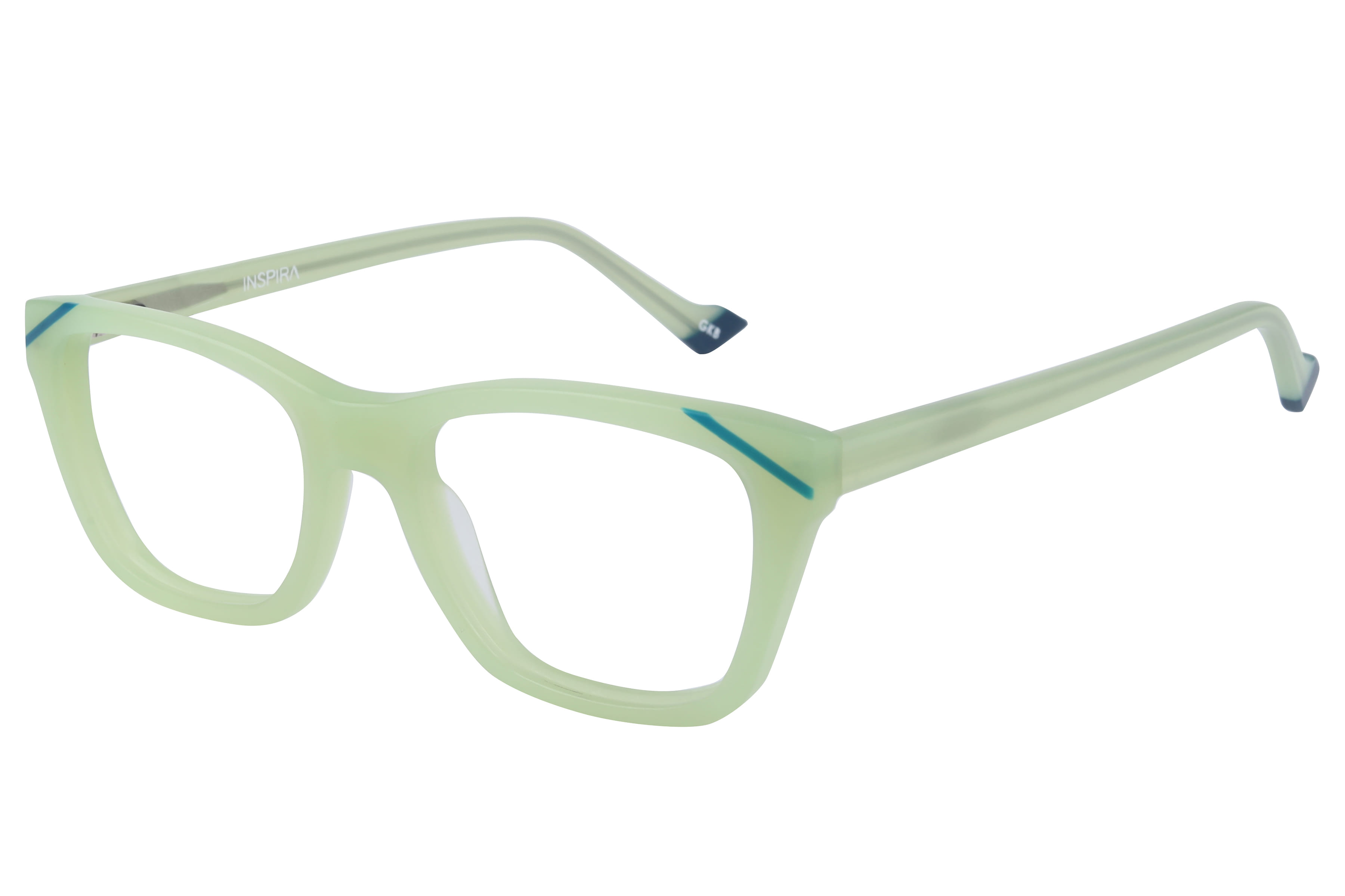 Inspira F2129 Frame Matt Green Female Full Shell Frame — Matt Green frame — view 1