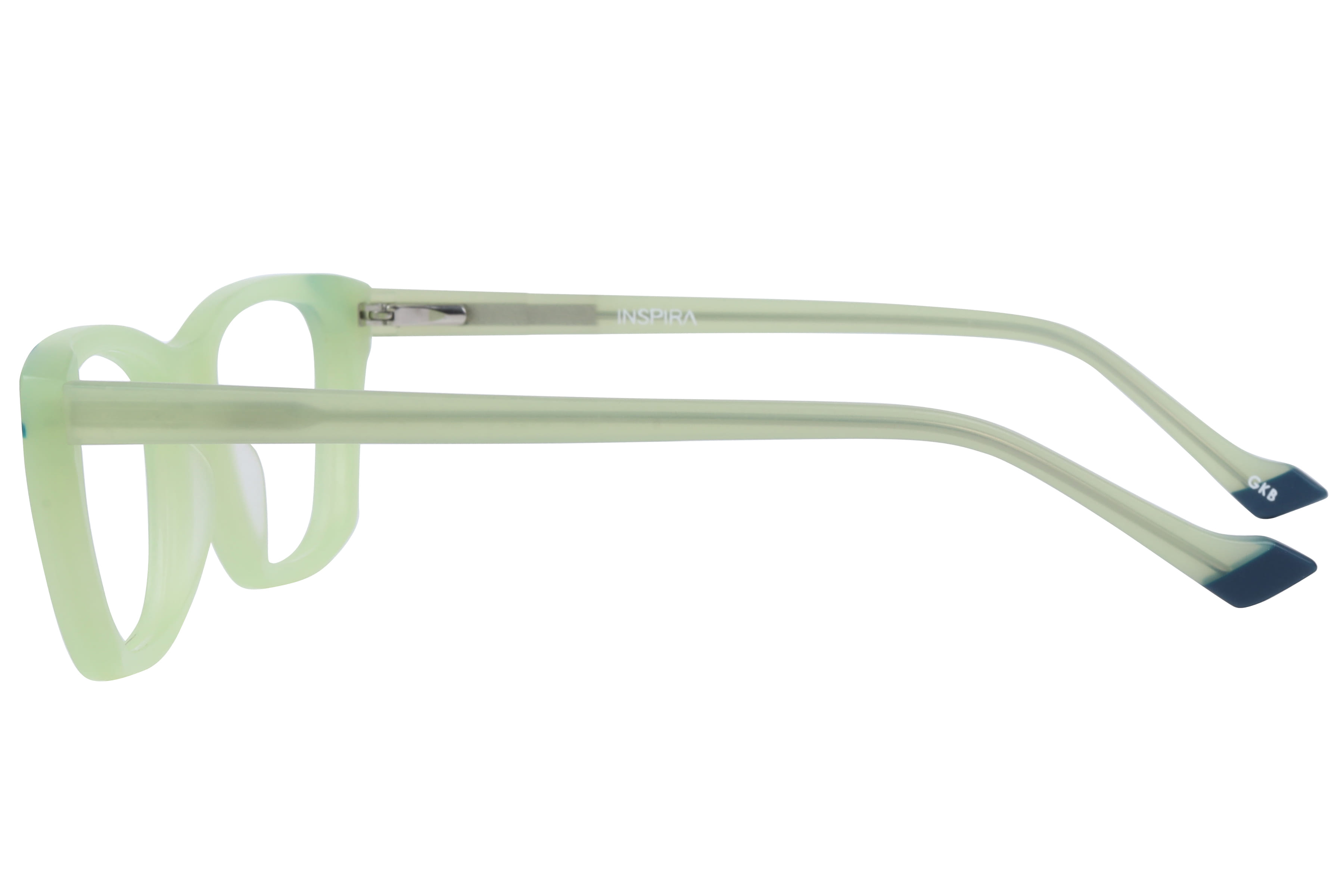 Inspira F2129 Frame Matt Green Female Full Shell Frame — Matt Green frame — view 3