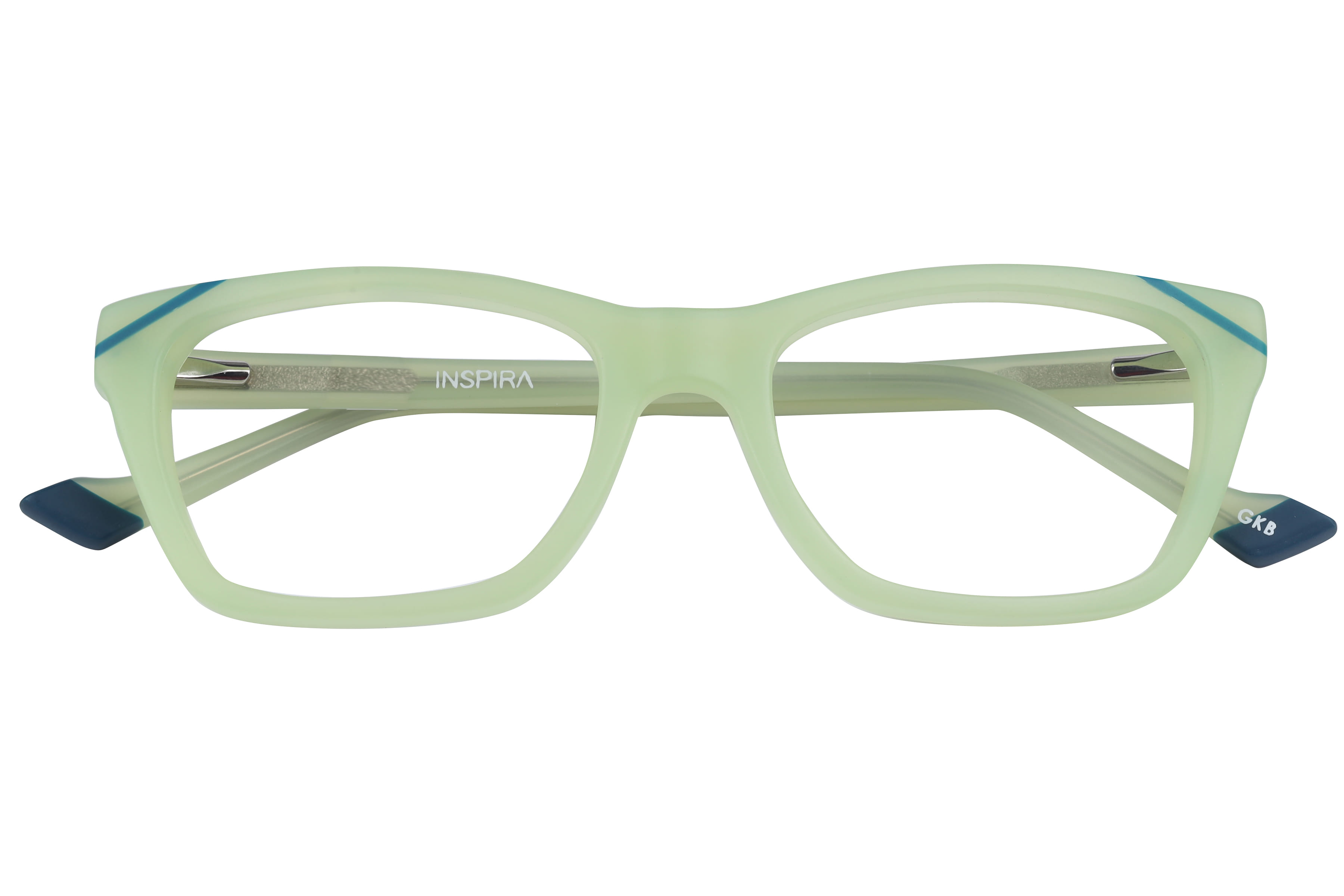 Inspira F2129 Frame Matt Green Female Full Shell Frame — Matt Green frame — view 4