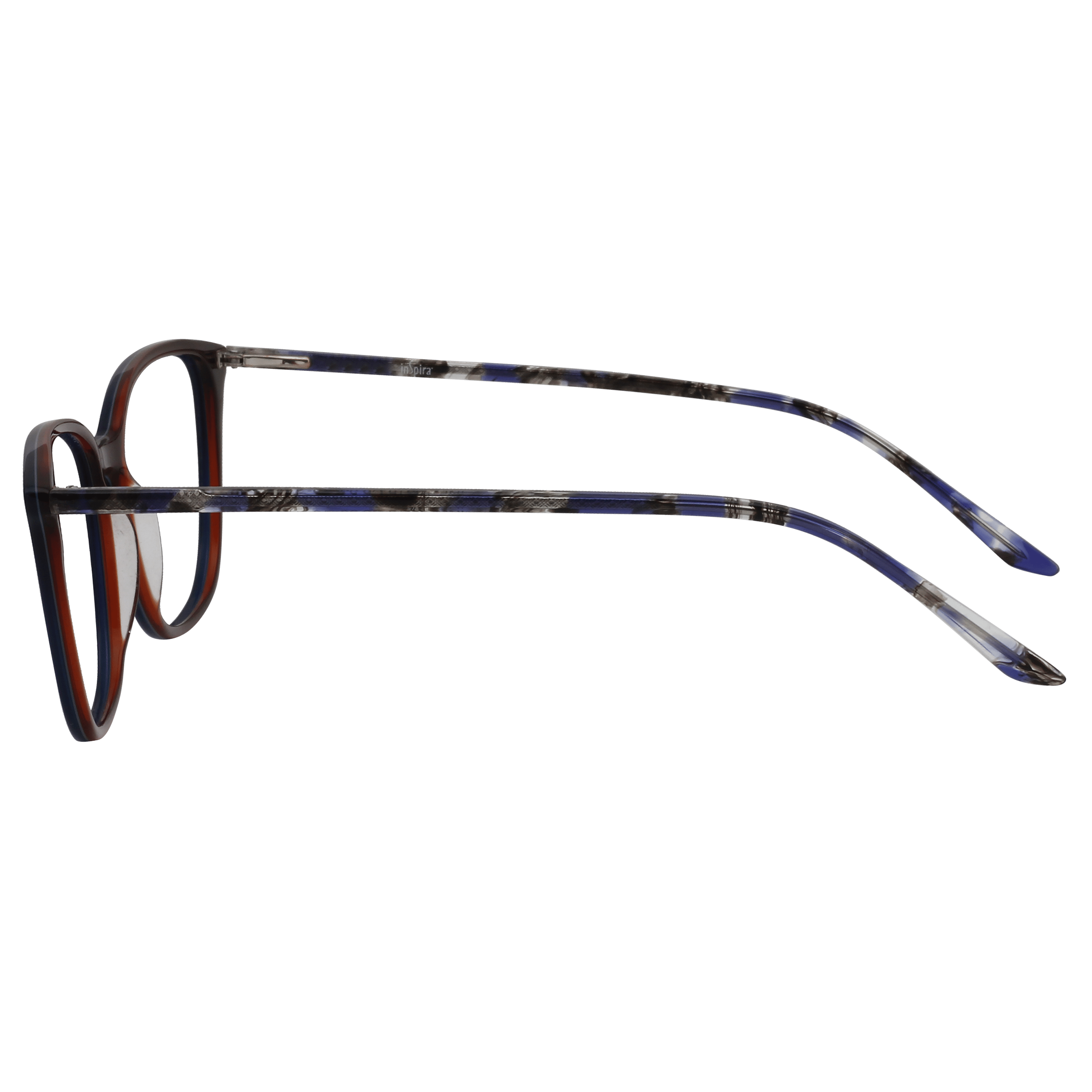 Inspira 5316 Frame Blue Female Full Shell Frame — Blue frame — view 3
