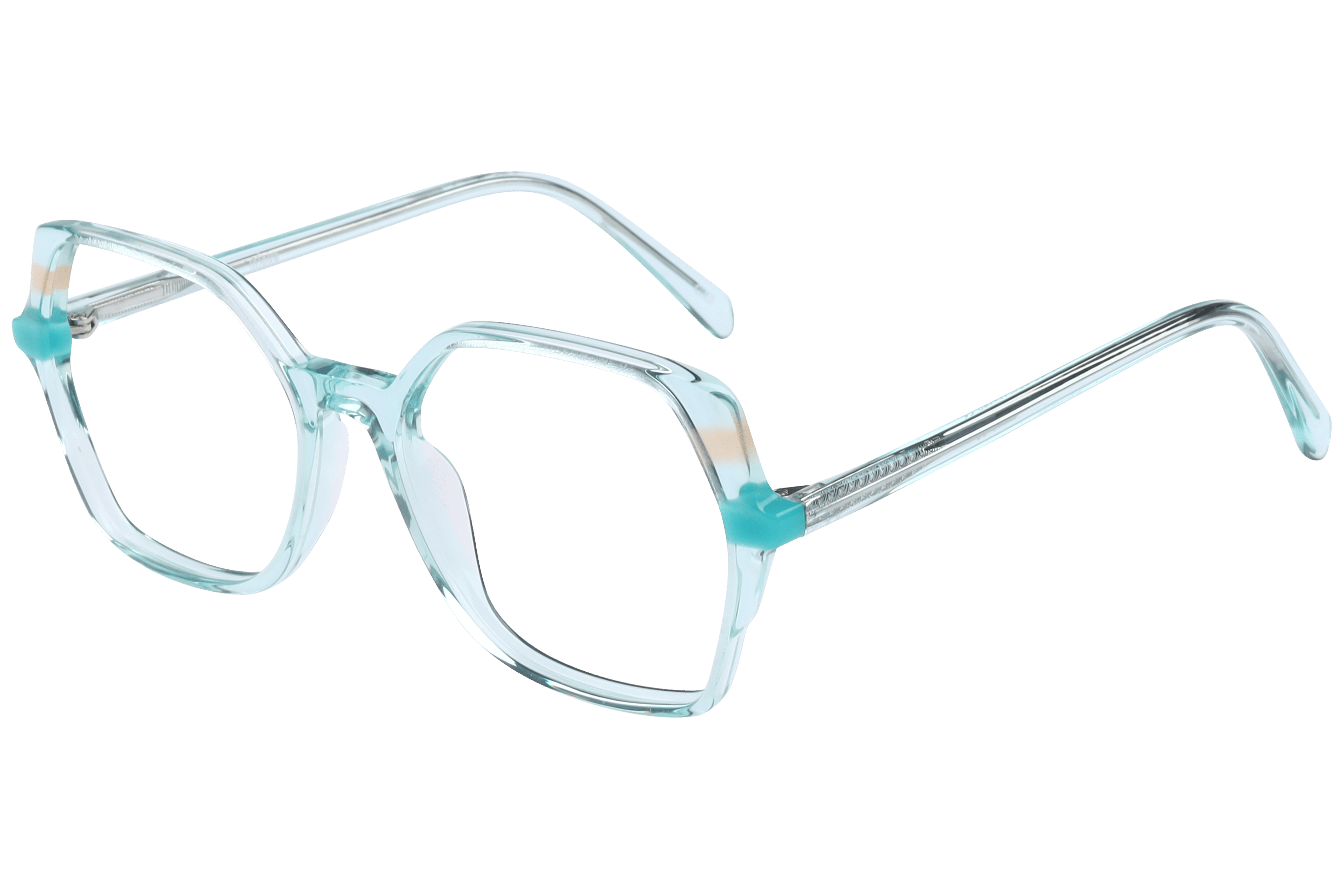 Inspira VA6003 Frame Transparent Green Female Full Shell — Transparent Green frame