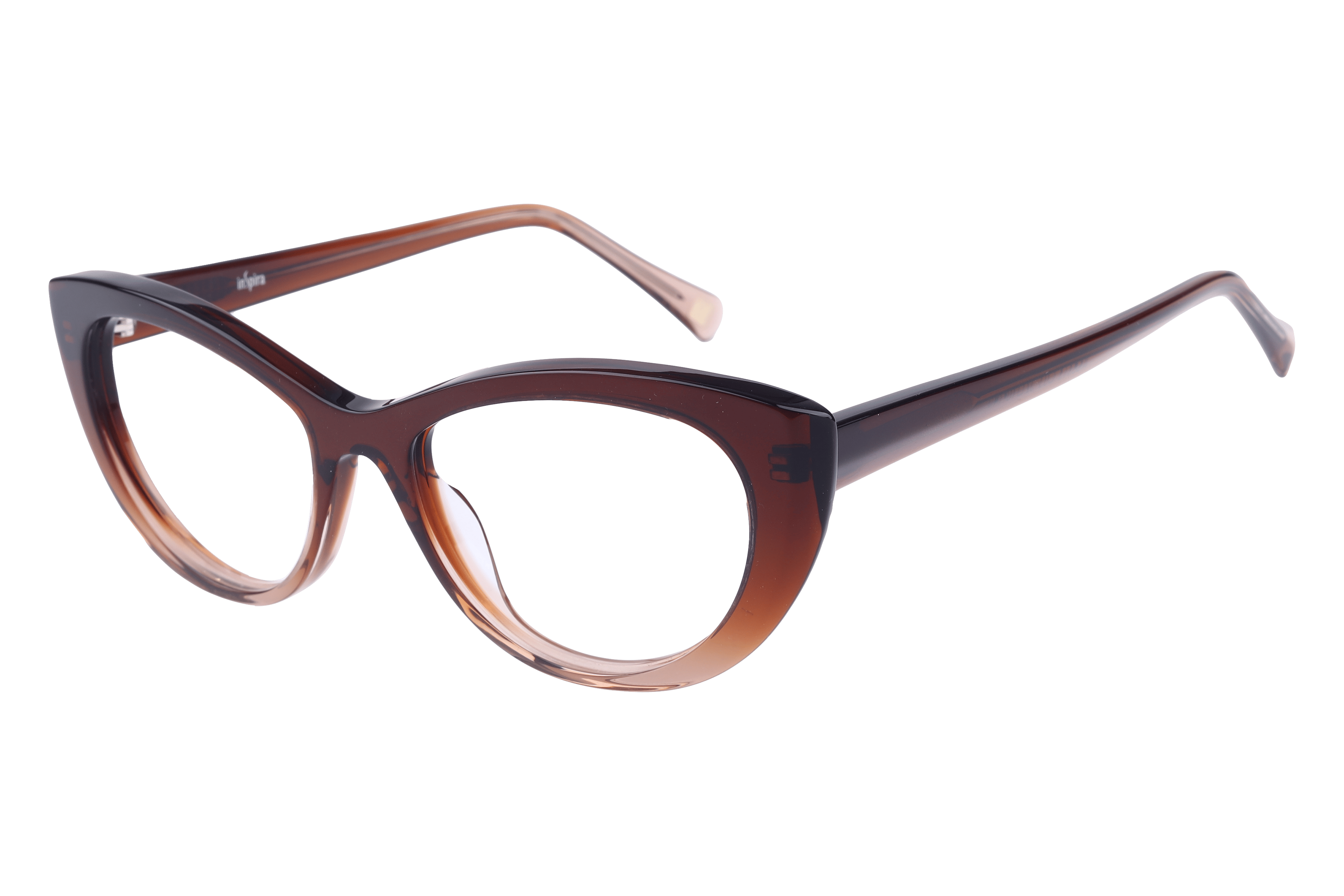 Inspira AS6313 Frame Brown Female Full Shell — Brown frame