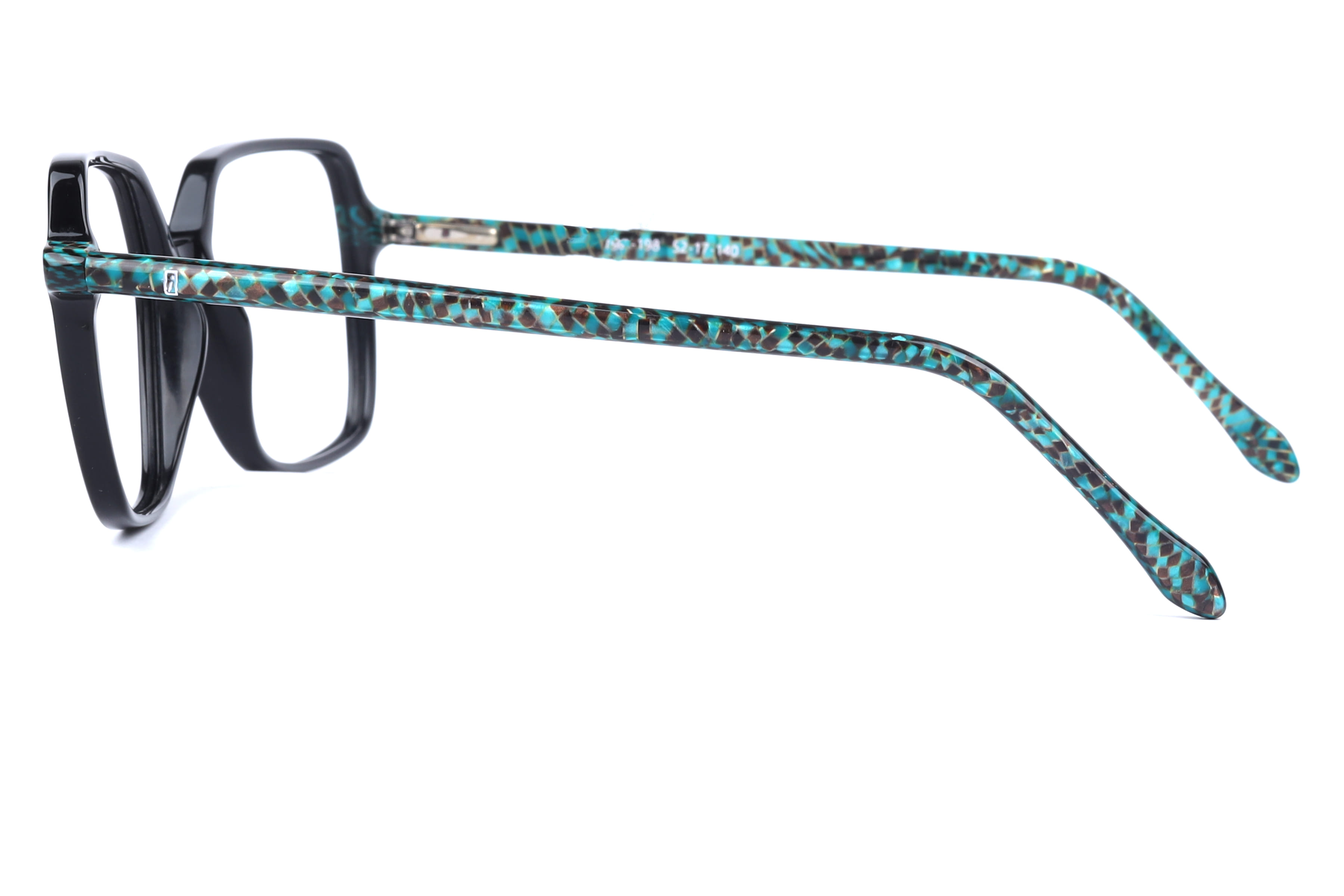 Inspira M-374 Frame Black Female Full Shell Frame — Black frame — view 3