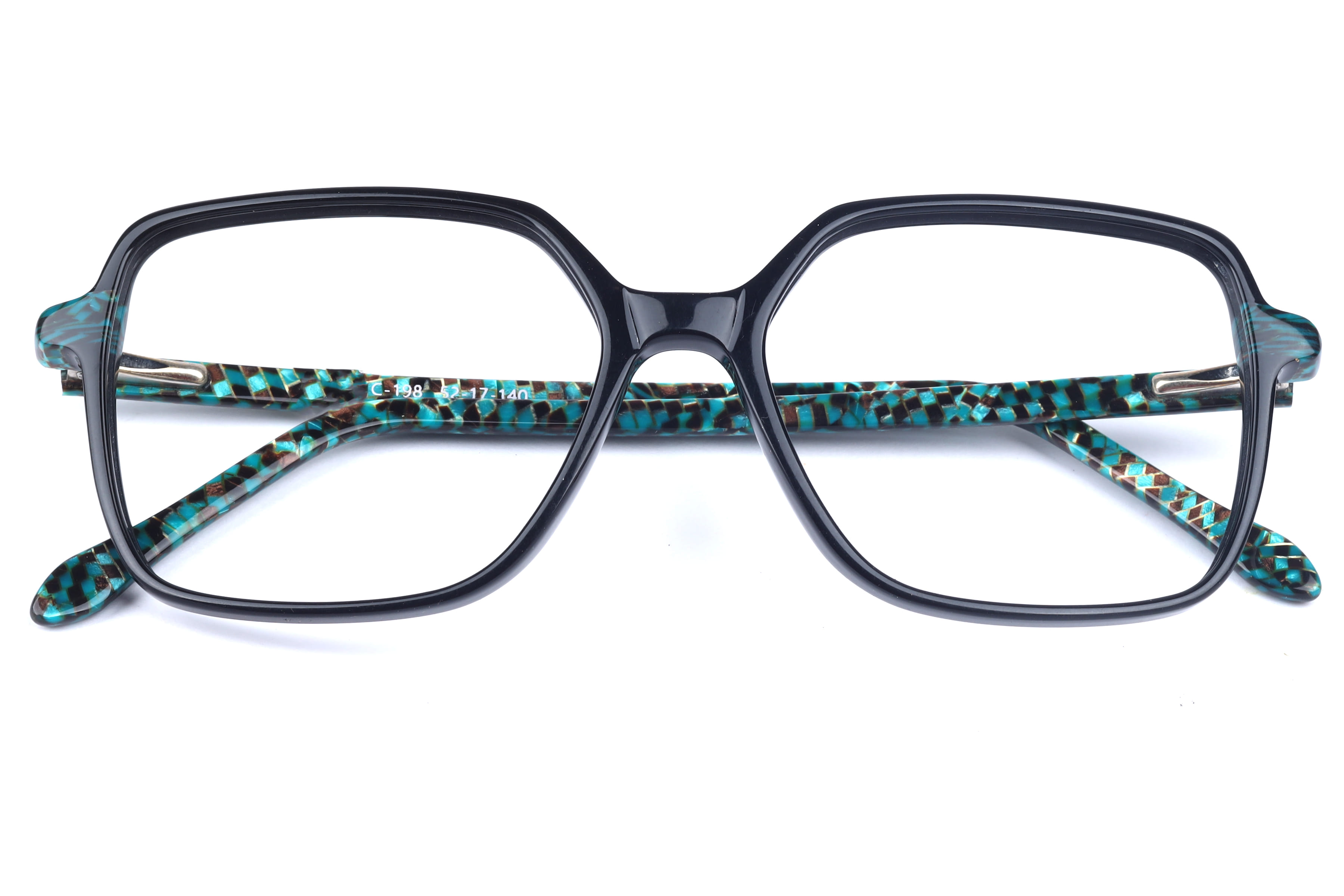 Inspira M-374 Frame Black Female Full Shell Frame — Black frame — view 4