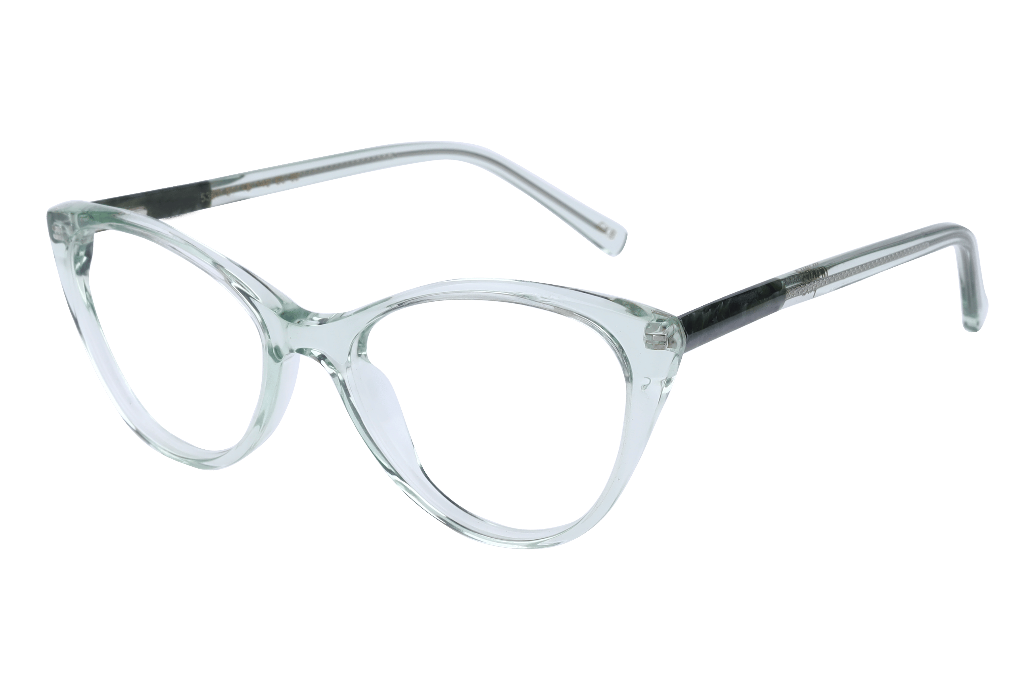 Inspira 5367 Frame Transparent Green Female Full Shell — Transparent Green frame