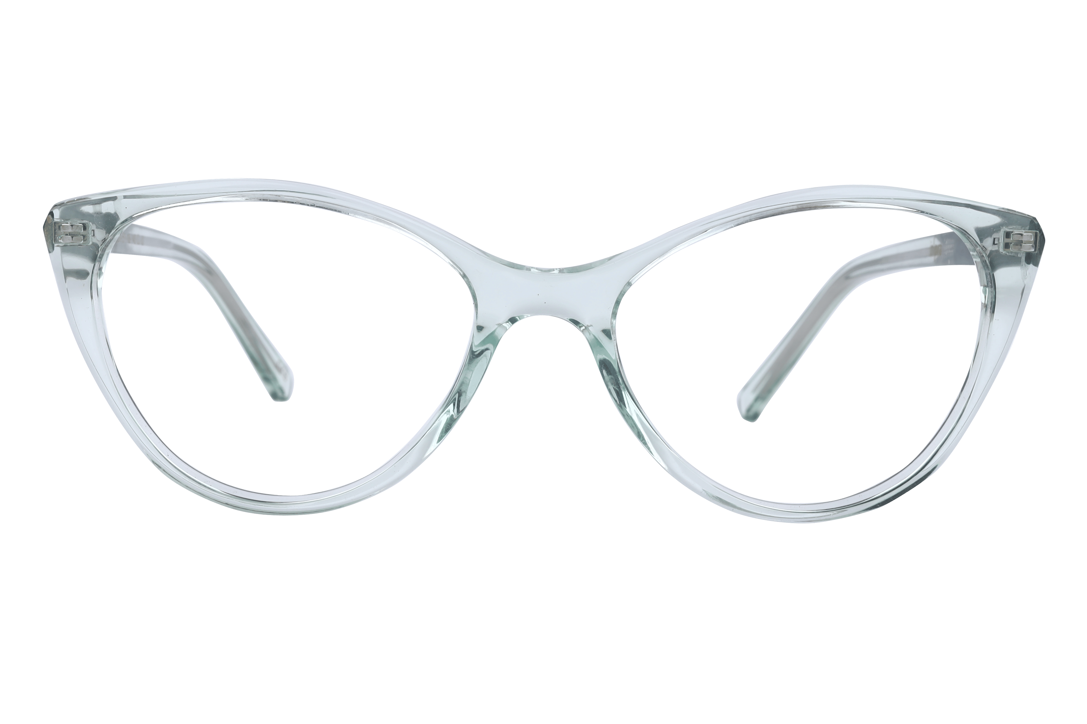 Inspira 5367 Frame Transparent Green Female Full Shell Frame — Transparent Green frame — view 2