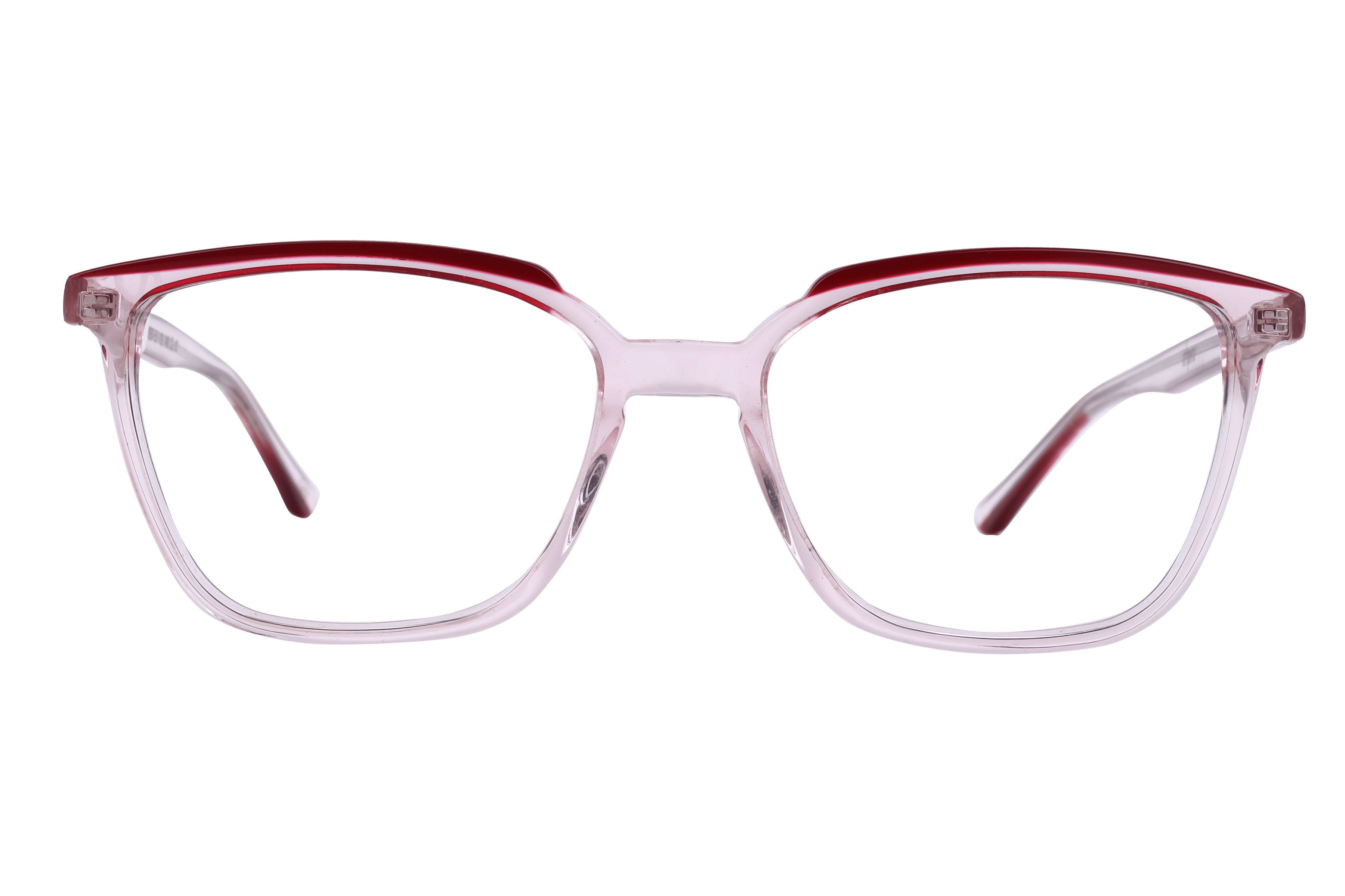 Inspira 1950 Frame Transparent Pink Female Full Shell Frame — Transparent Pink frame — view 2