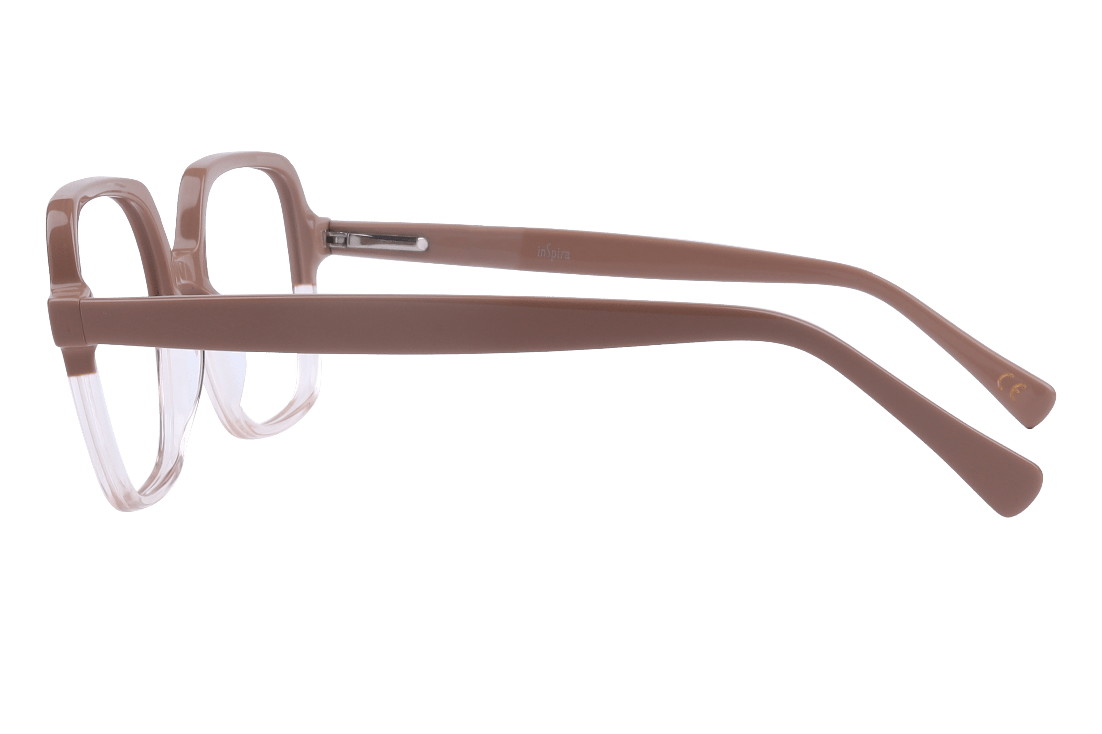 Inspira AS6424 Frame Beige Female Full Shell Frame — Beige frame — view 3