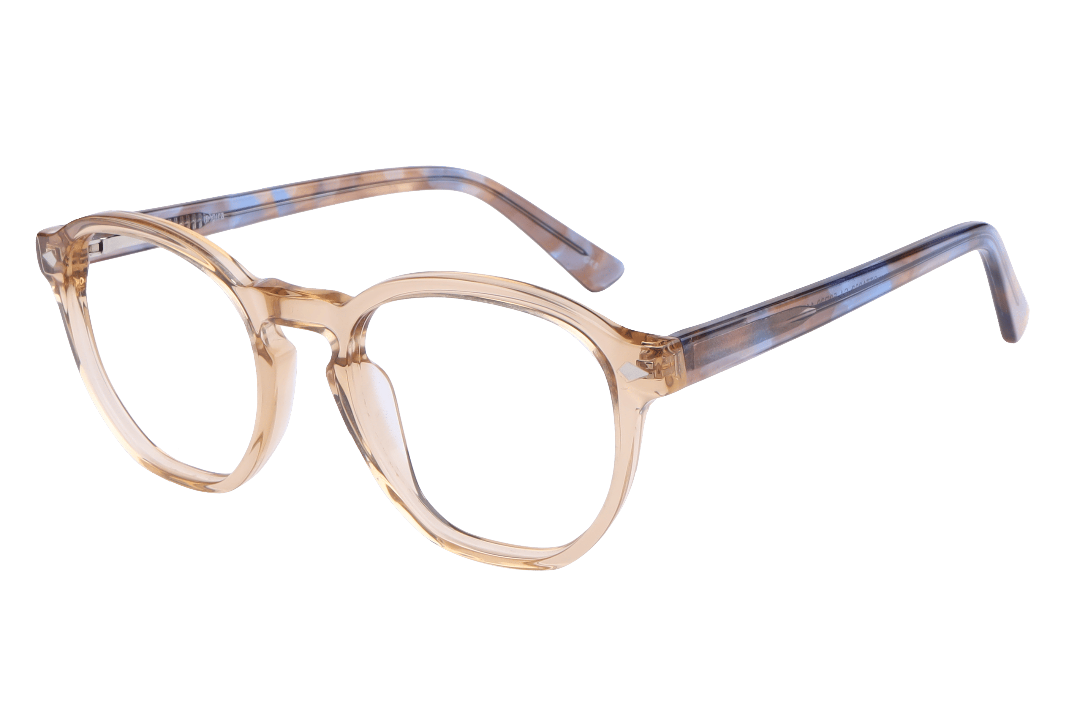 Inspira STTA022 Frame Transparent Brown Female Full Shell — Transparent Brown frame
