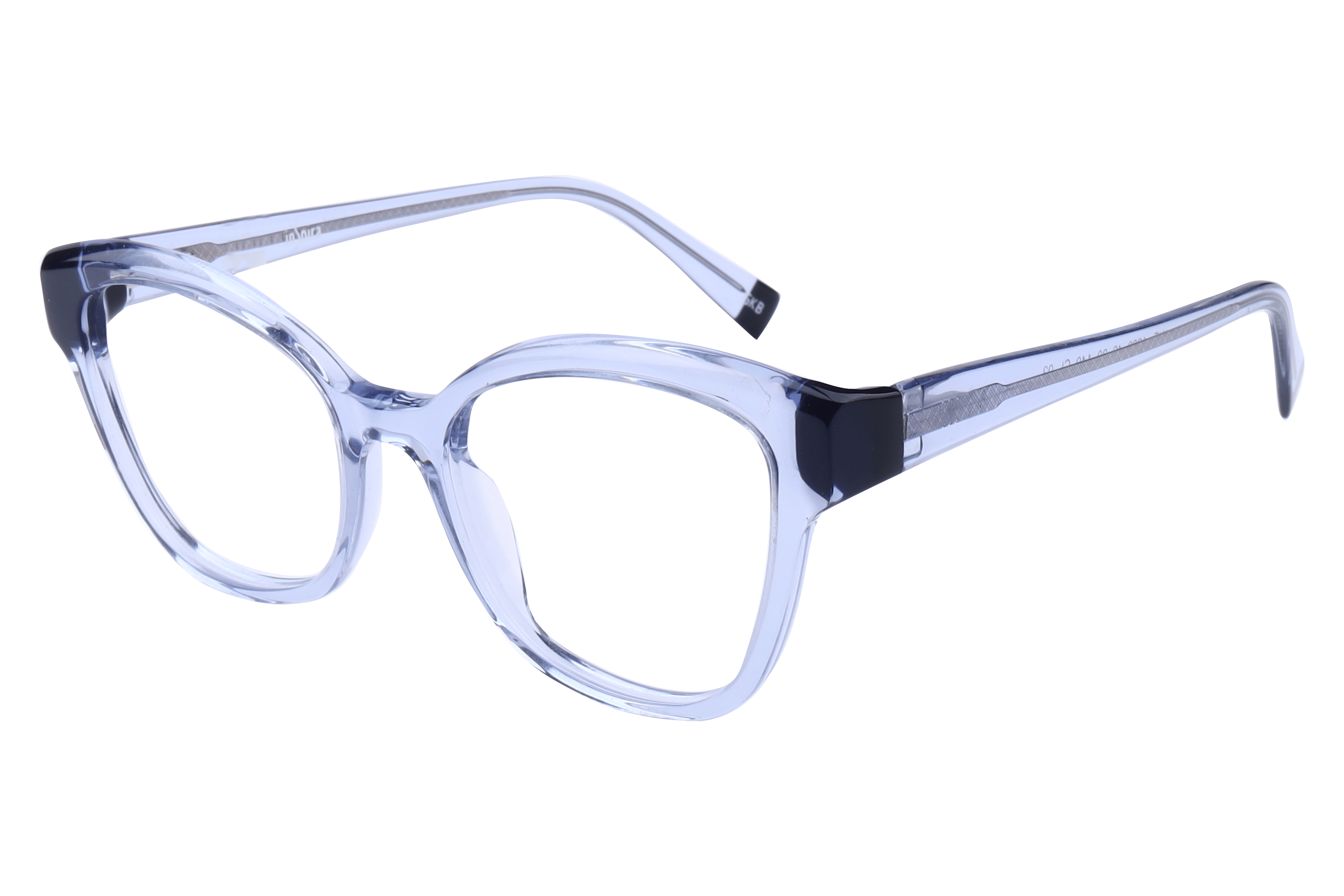 Inspira F1989 Frame Transparent Blue Female Full Shell — Transparent Blue frame