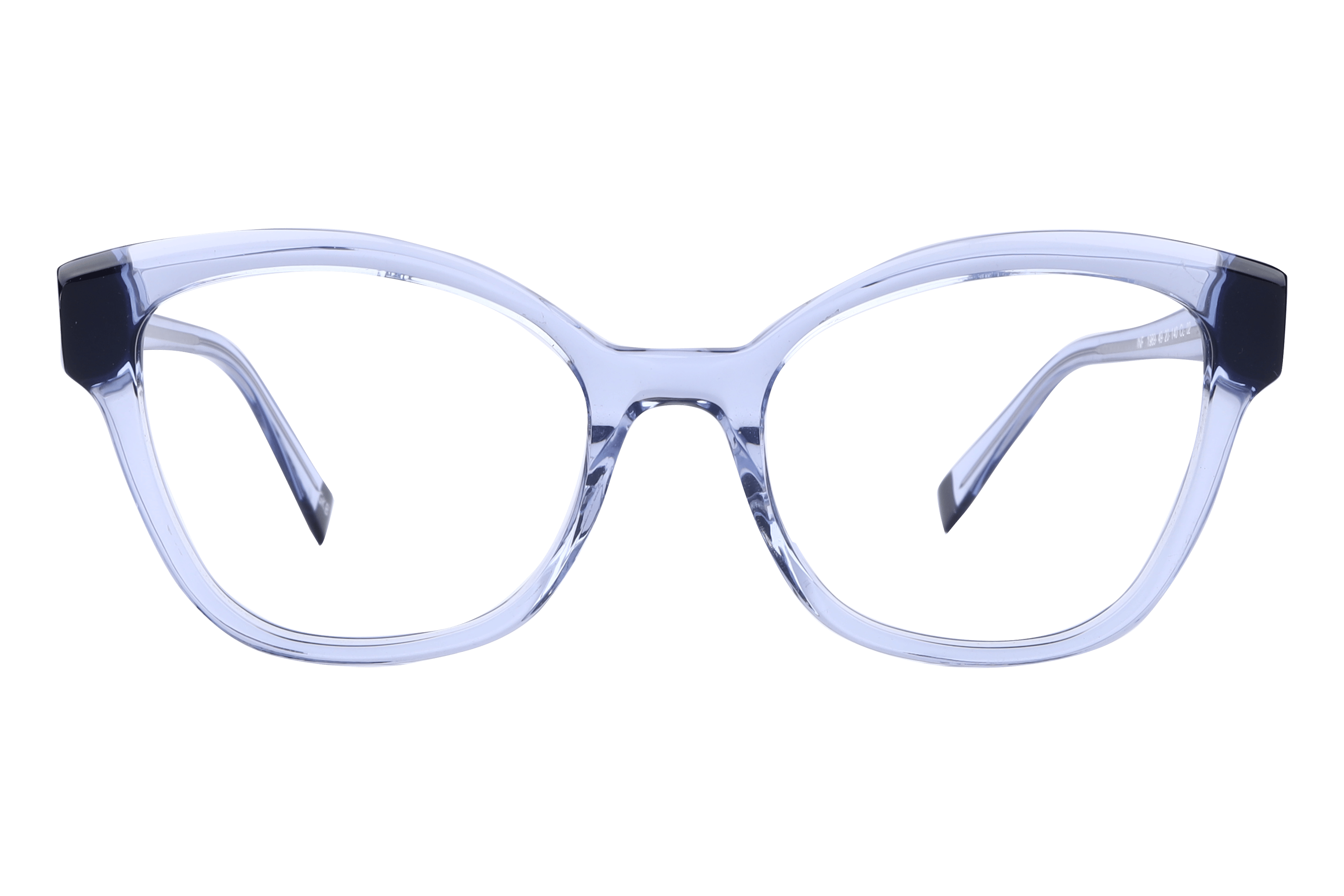 Inspira F1989 Frame Transparent Blue Female Full Shell Frame — Transparent Blue frame — view 2