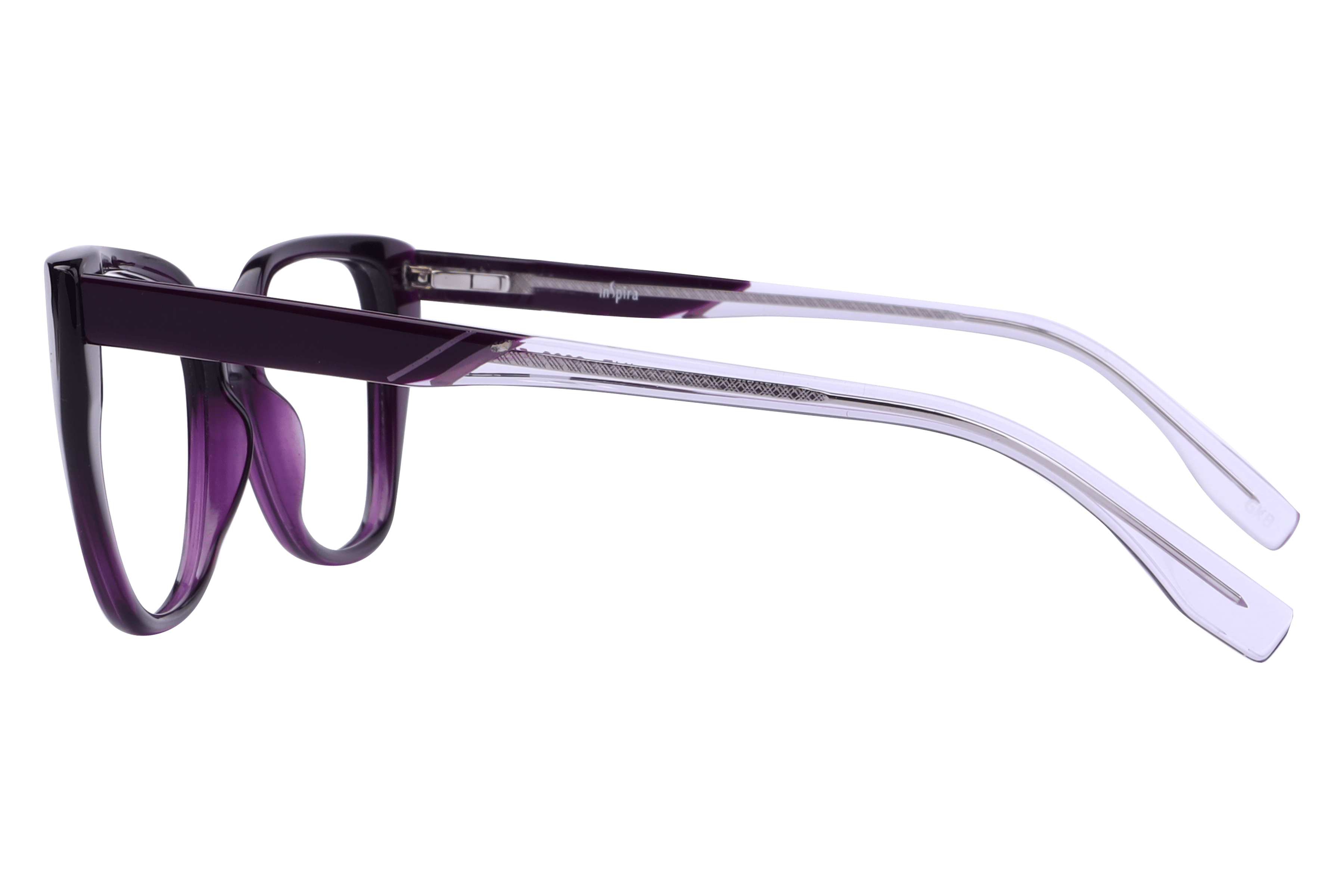 Inspira F2008 Frame Violet Female Full Shell Frame — Violet frame — view 3