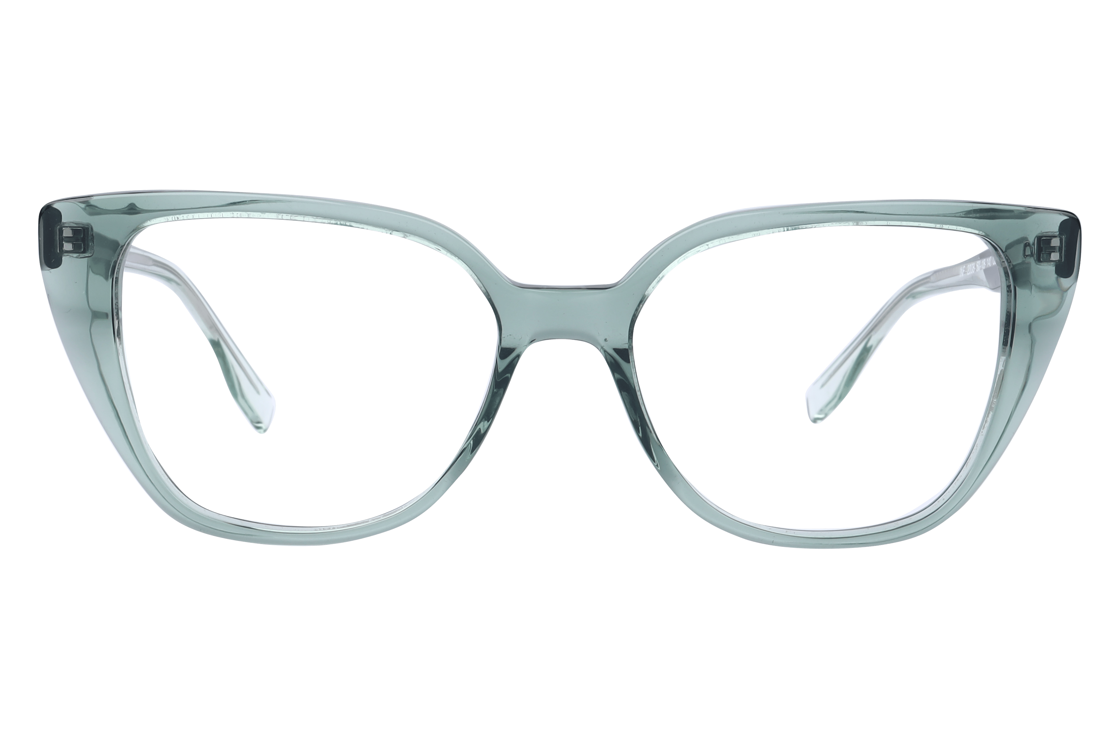 Inspira F2008 Frame Transparent Green Female Full Shell Frame — Transparent Green frame — view 2