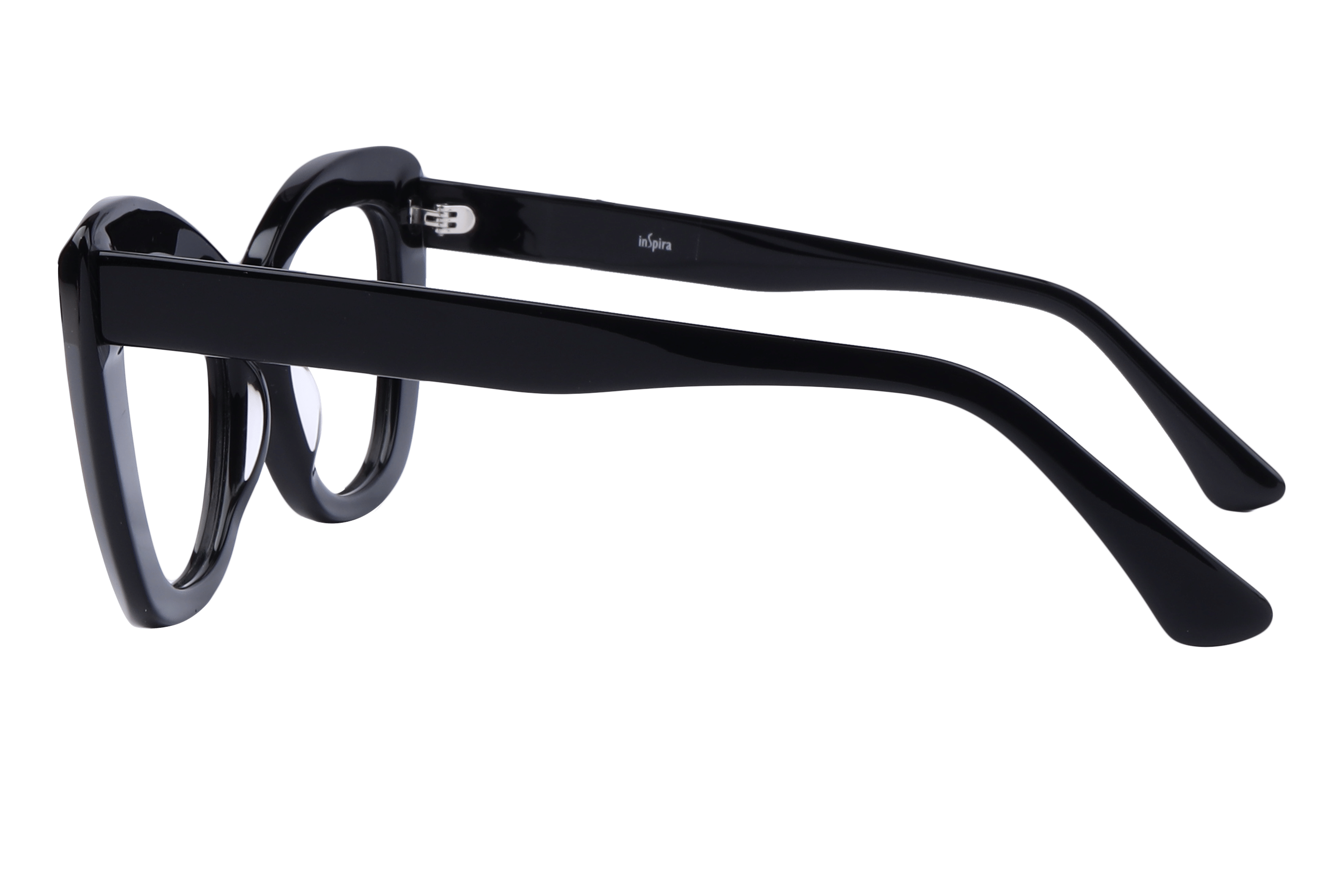 Inspira ASJ2237 Frame Black Female Full Shell Frame — Black frame — view 3