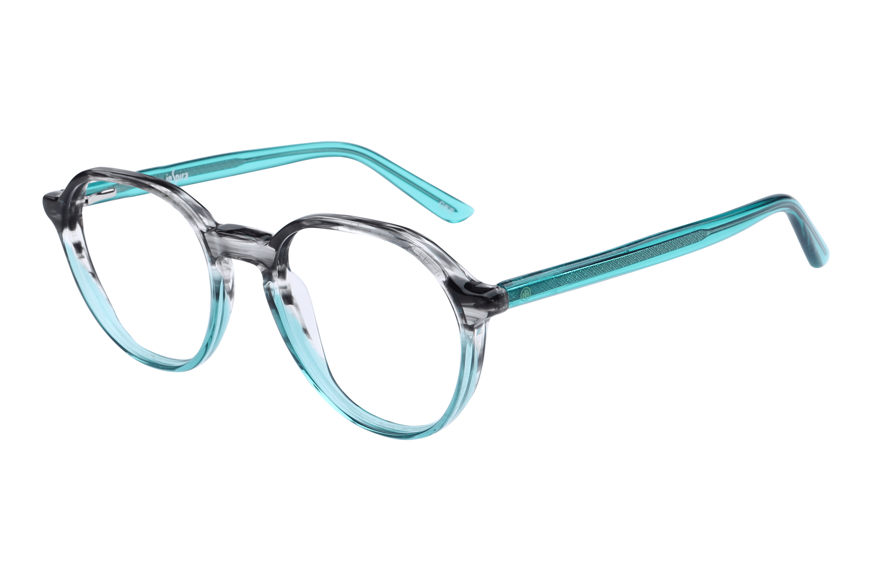 Inspira F2046 Frame Transparent Green Female Full Shell — Transparent Green frame