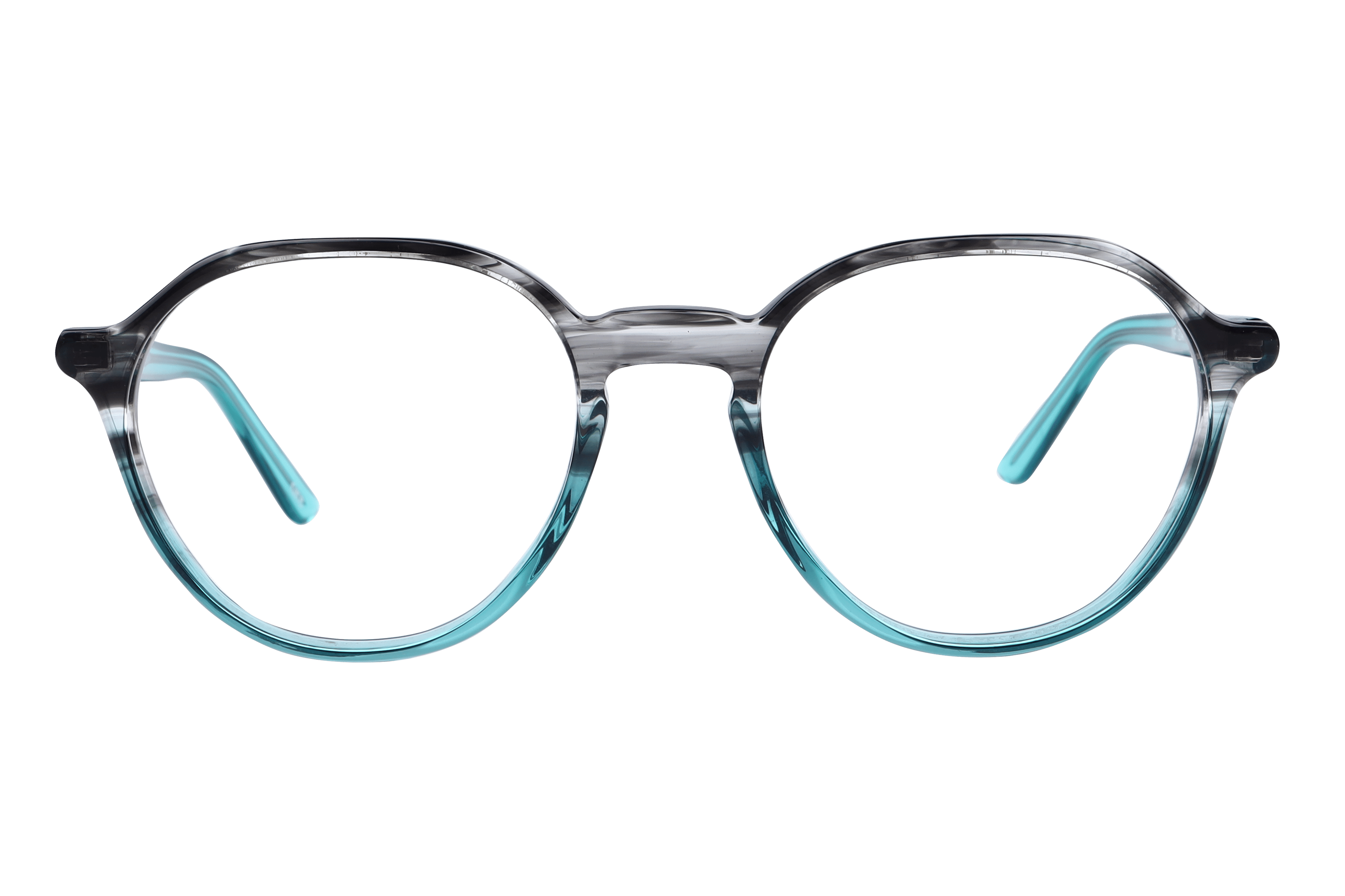 Inspira F2046 Frame Transparent Green Female Full Shell Frame — Transparent Green frame — view 2