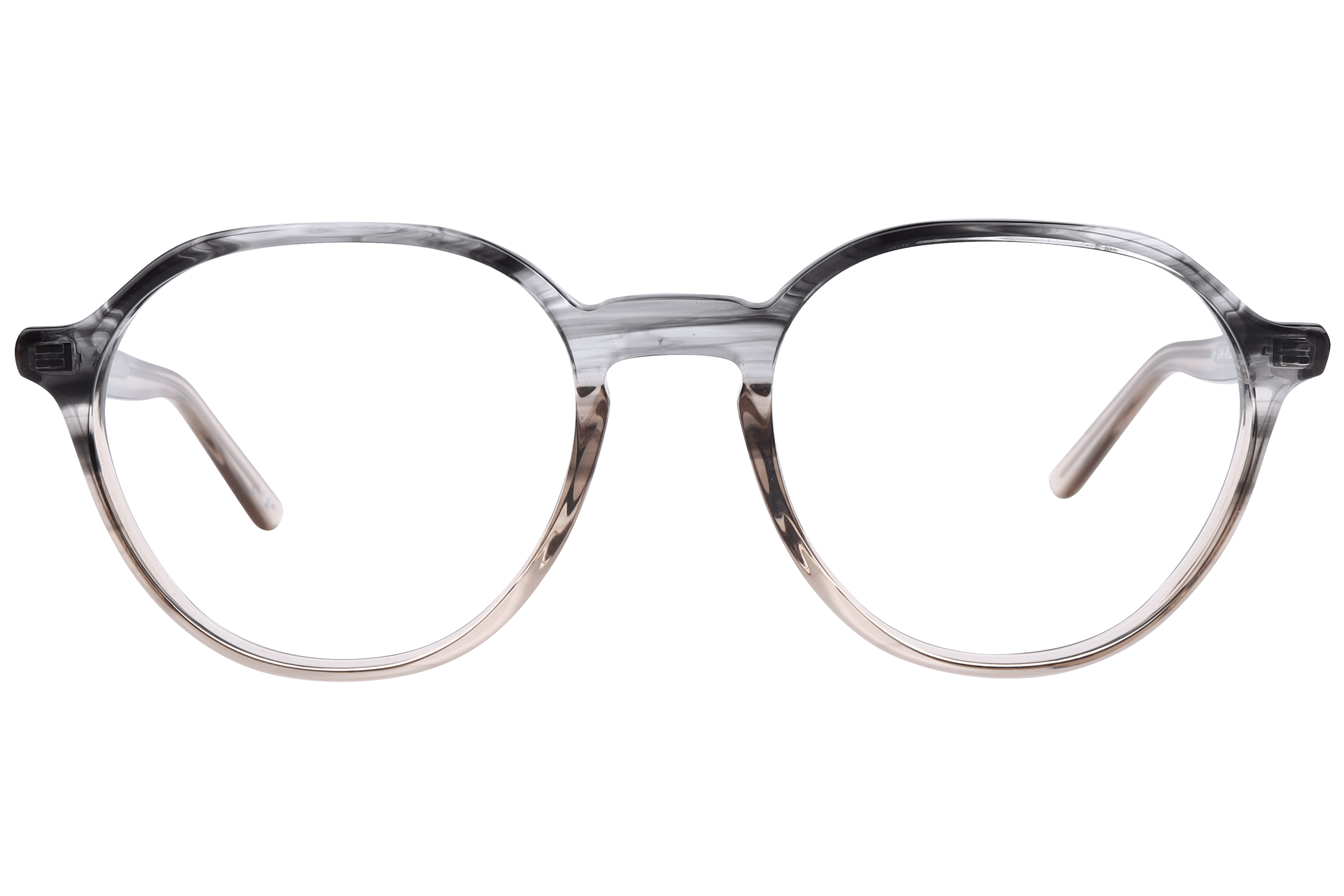 Inspira F2046 Frame Transparent Brown Female Full Shell Frame — Transparent Brown frame — view 2