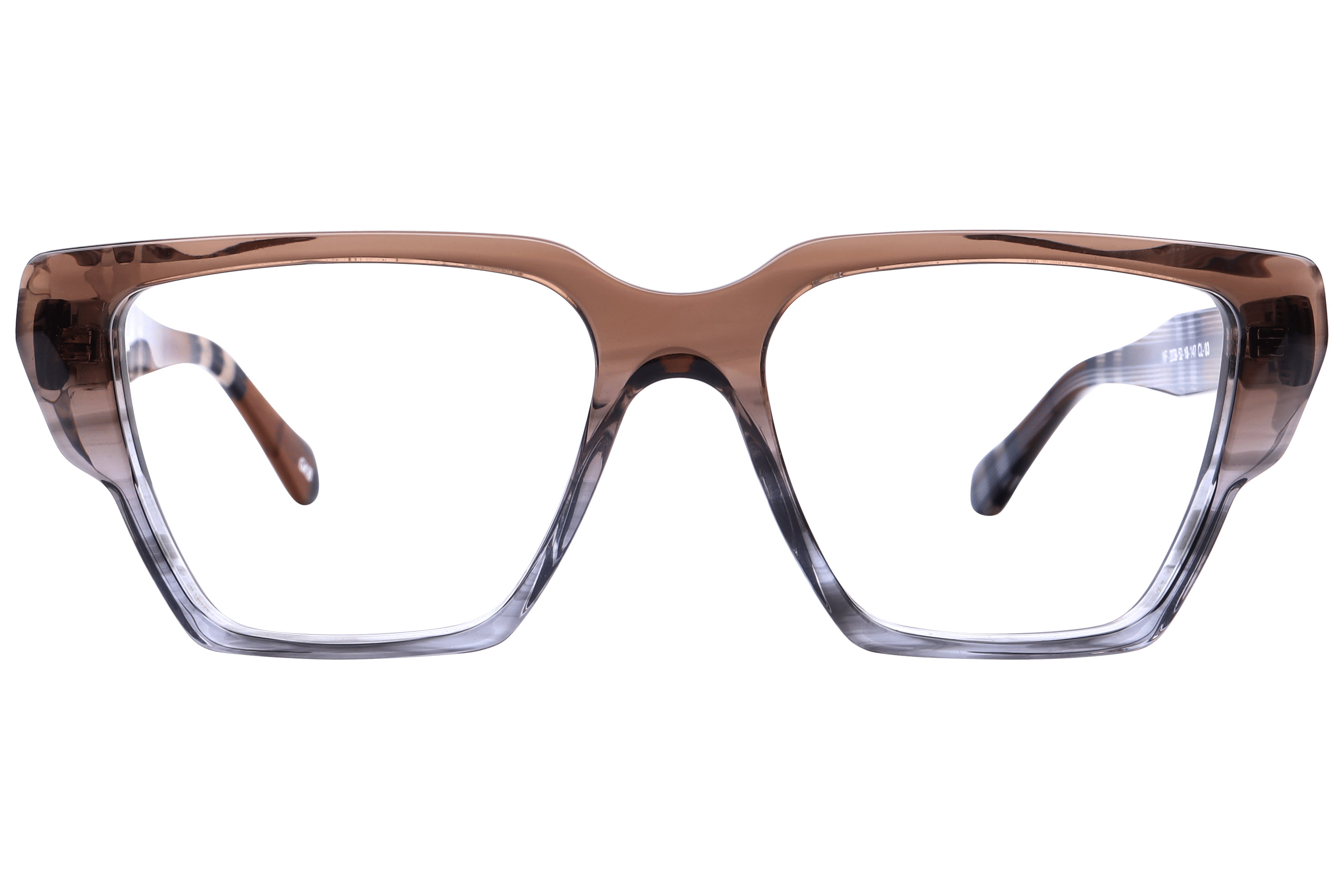 Inspira F2039 Frame Transparent Brown Female Full Shell Frame — Transparent Brown frame — view 2