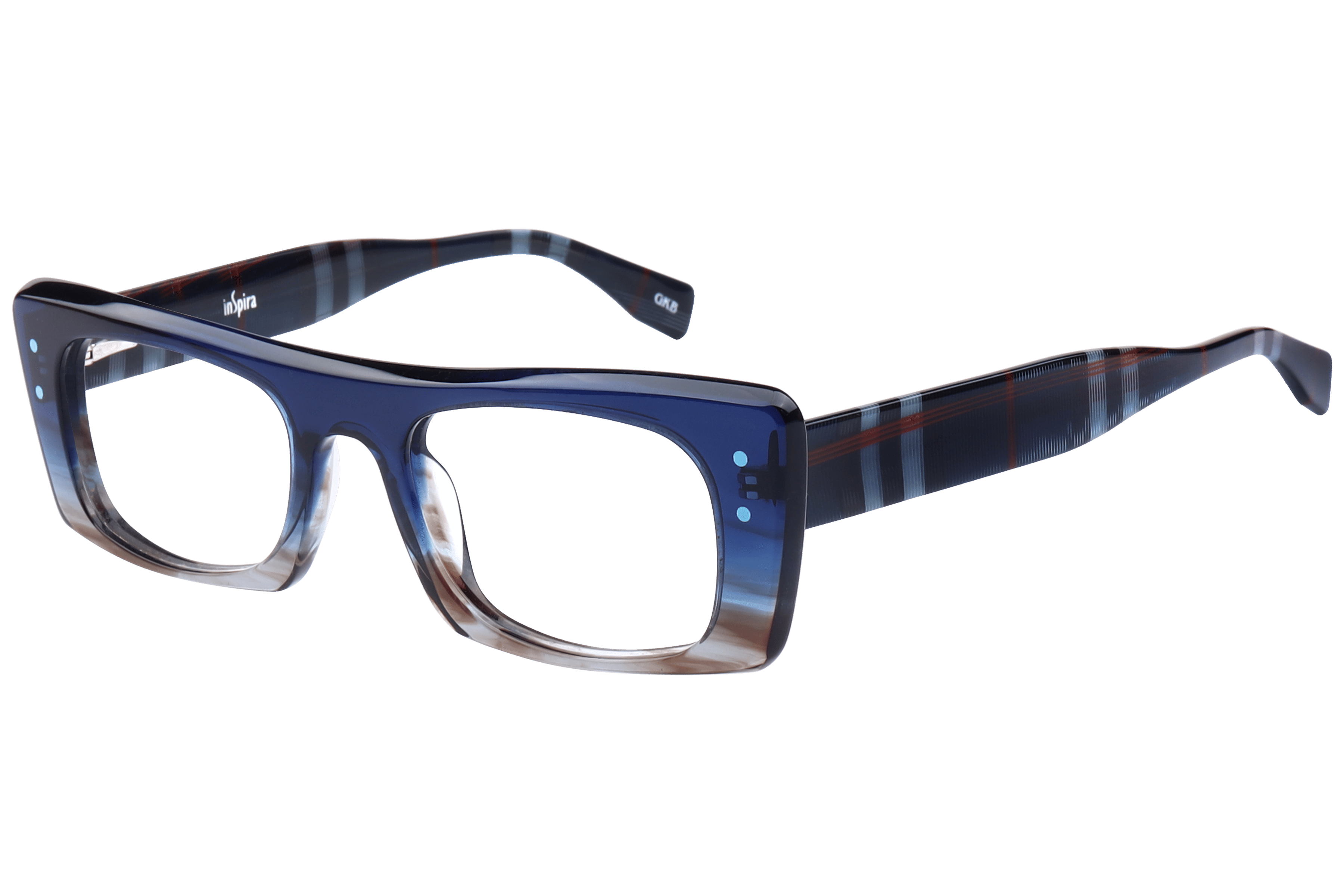 Inspira F2040 Frame Blue Female Full Shell — Blue frame