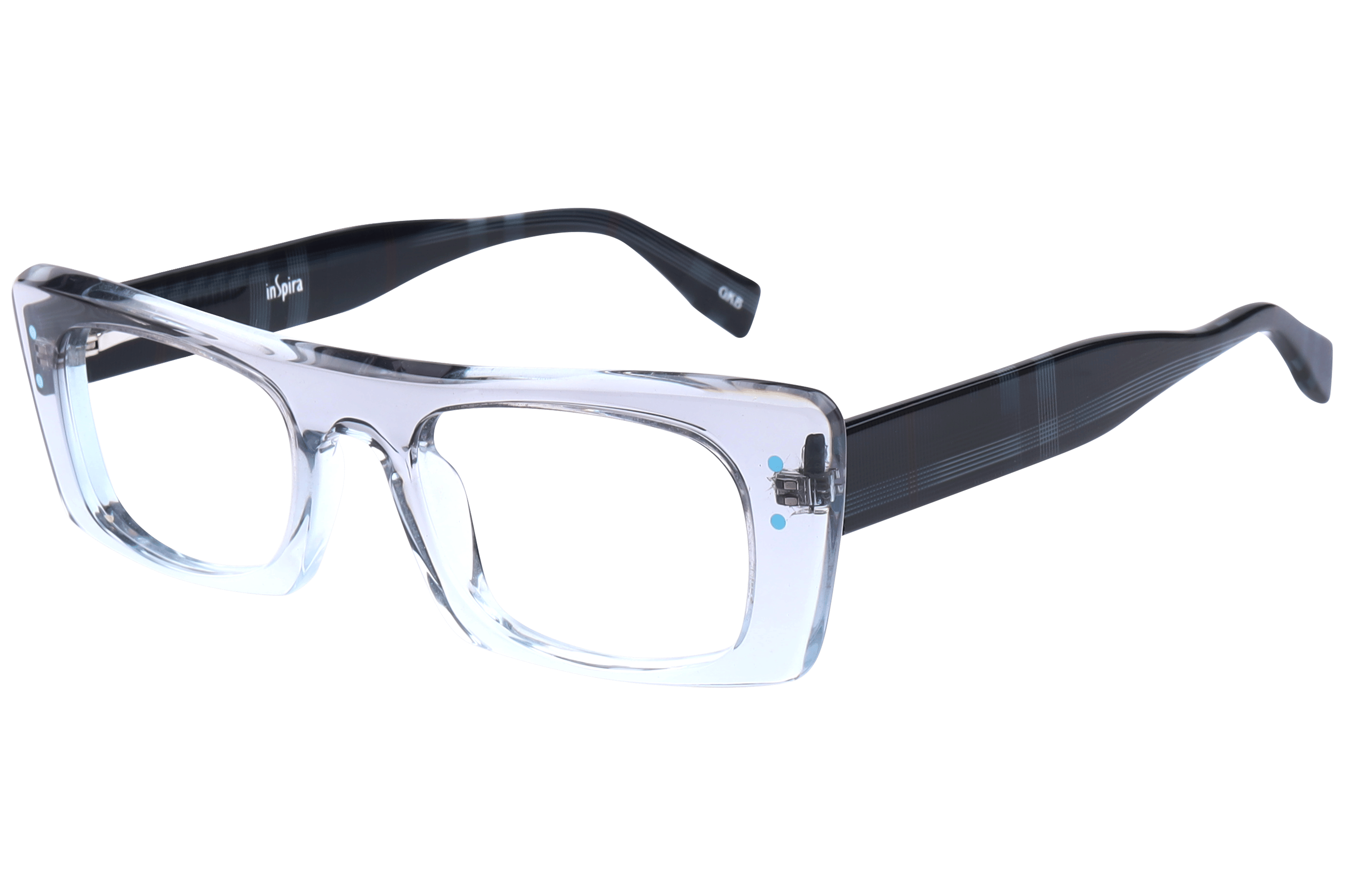 Inspira F2040 Frame Transparent Grey Female Full Shell — Transparent Grey frame