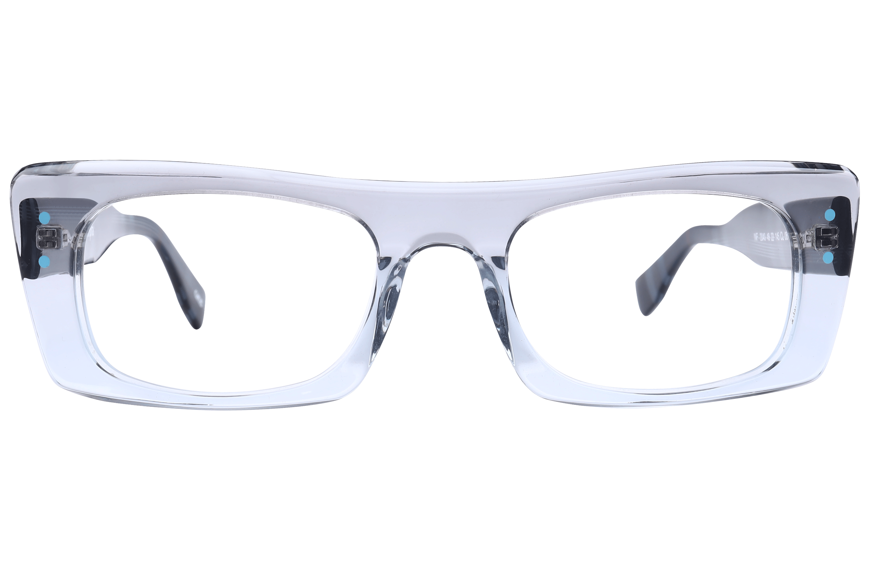 Inspira F2040 Frame Transparent Grey Female Full Shell Frame — Transparent Grey frame — view 2