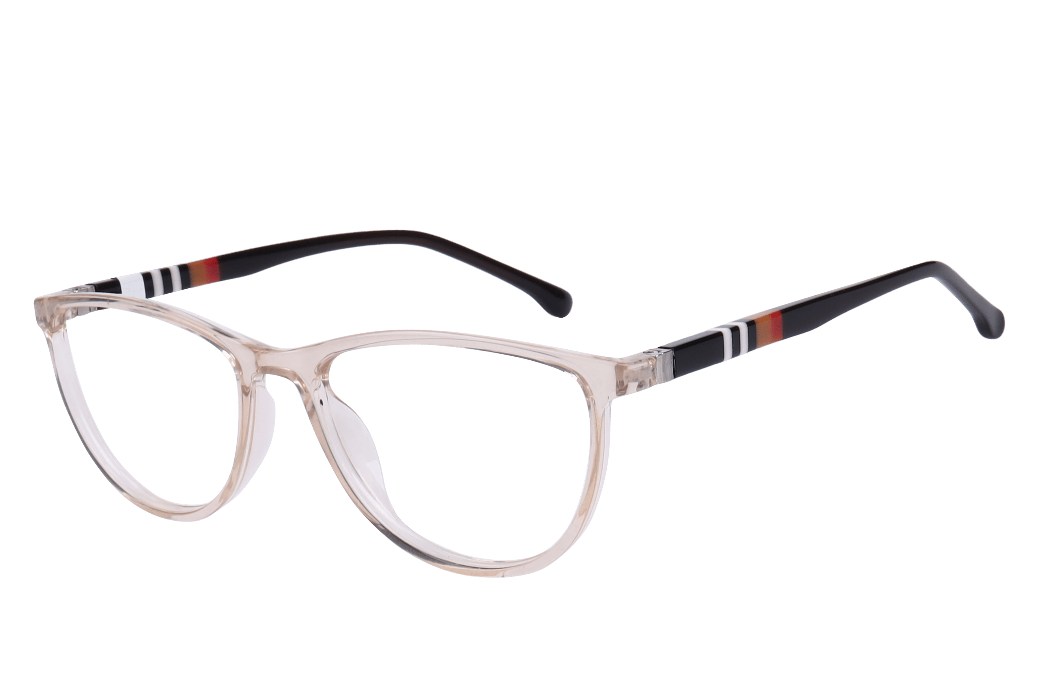 Inspira 2281 Frame Transparent Brown Female Full Shell — Transparent Brown frame