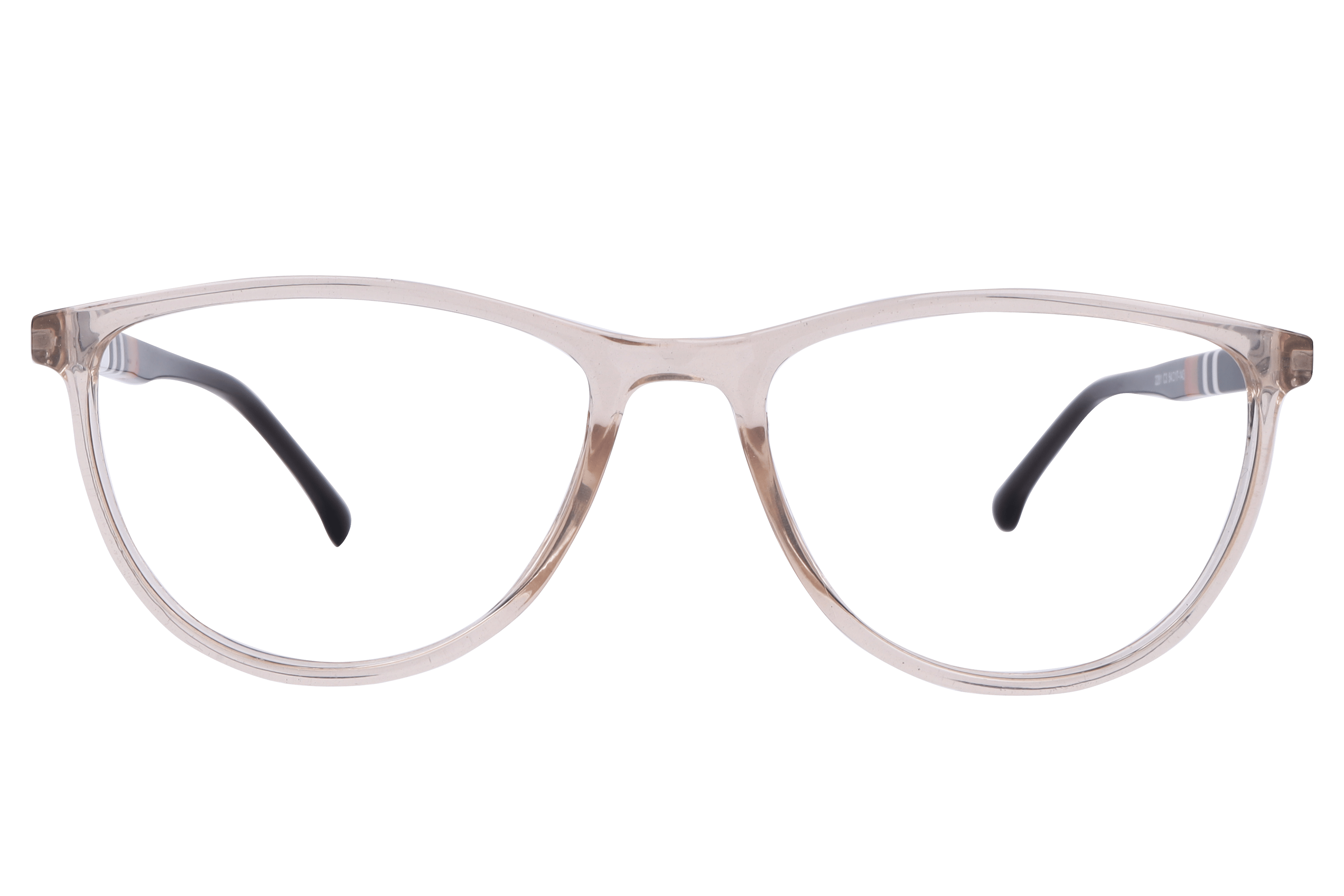 Inspira 2281 Frame Transparent Brown Female Full Shell Frame — Transparent Brown frame — view 2