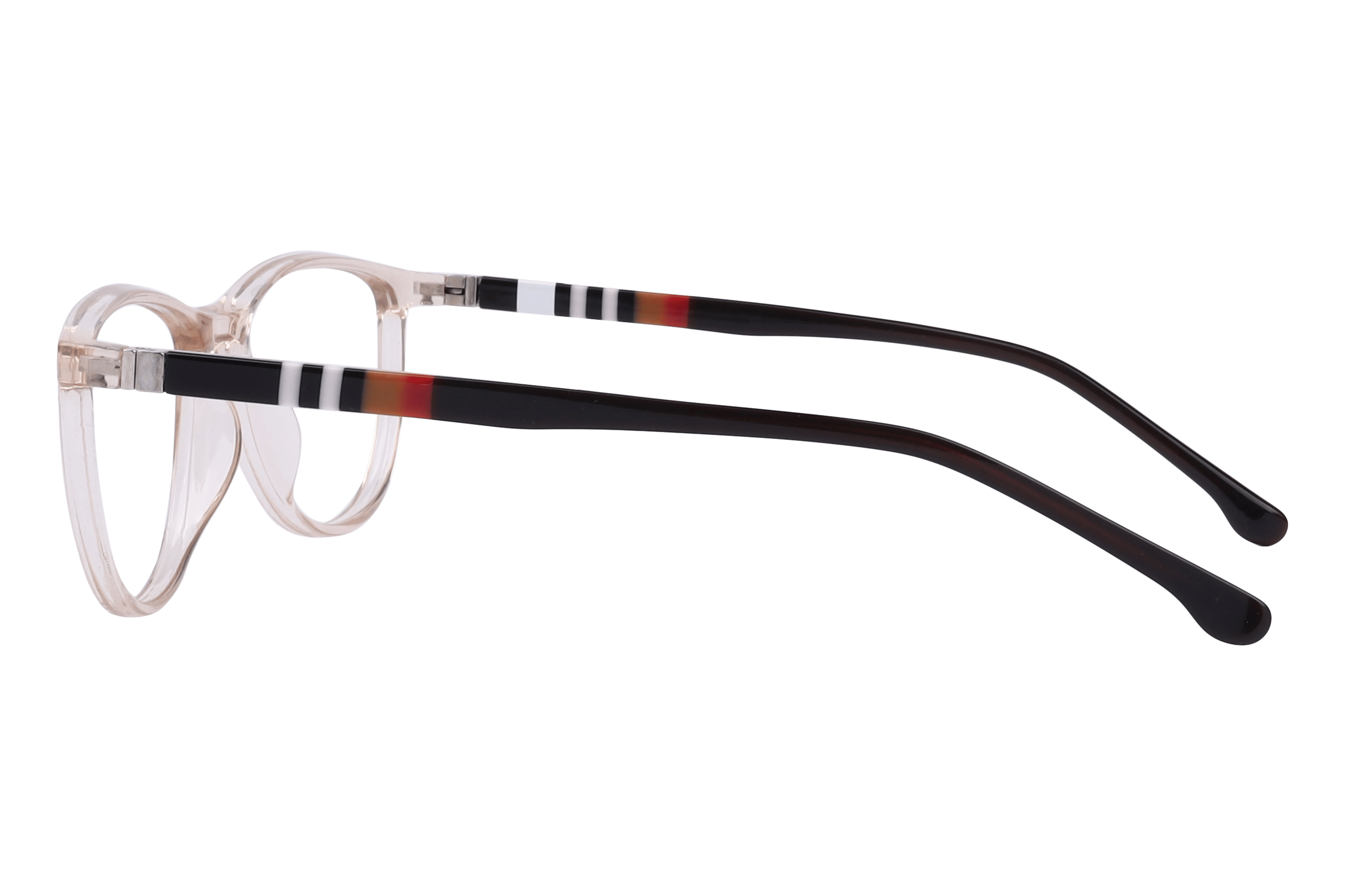 Inspira 2281 Frame Transparent Brown Female Full Shell Frame — Transparent Brown frame — view 3