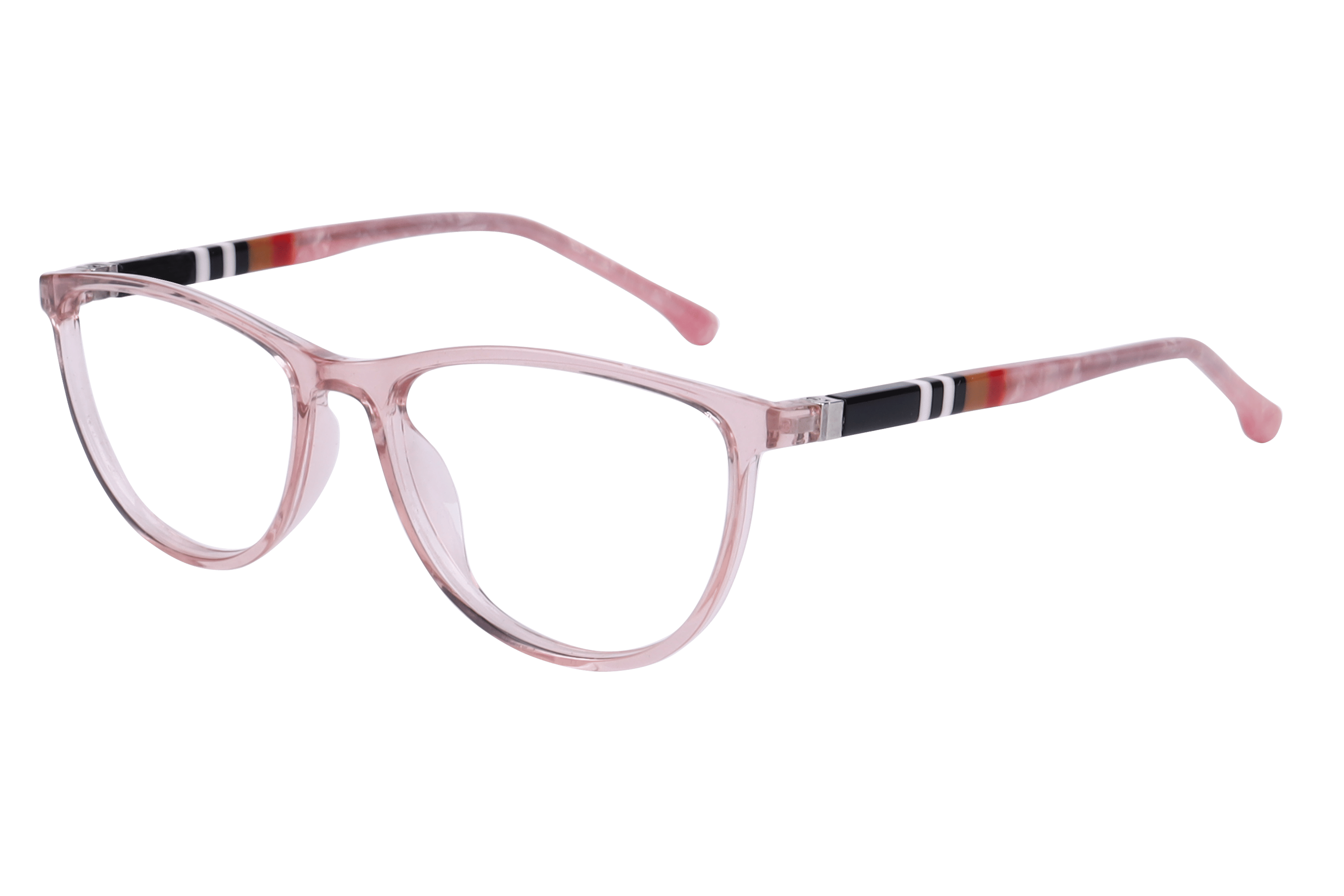 Inspira 2281 Frame Transparent Pink Female Full Shell — Transparent Pink frame