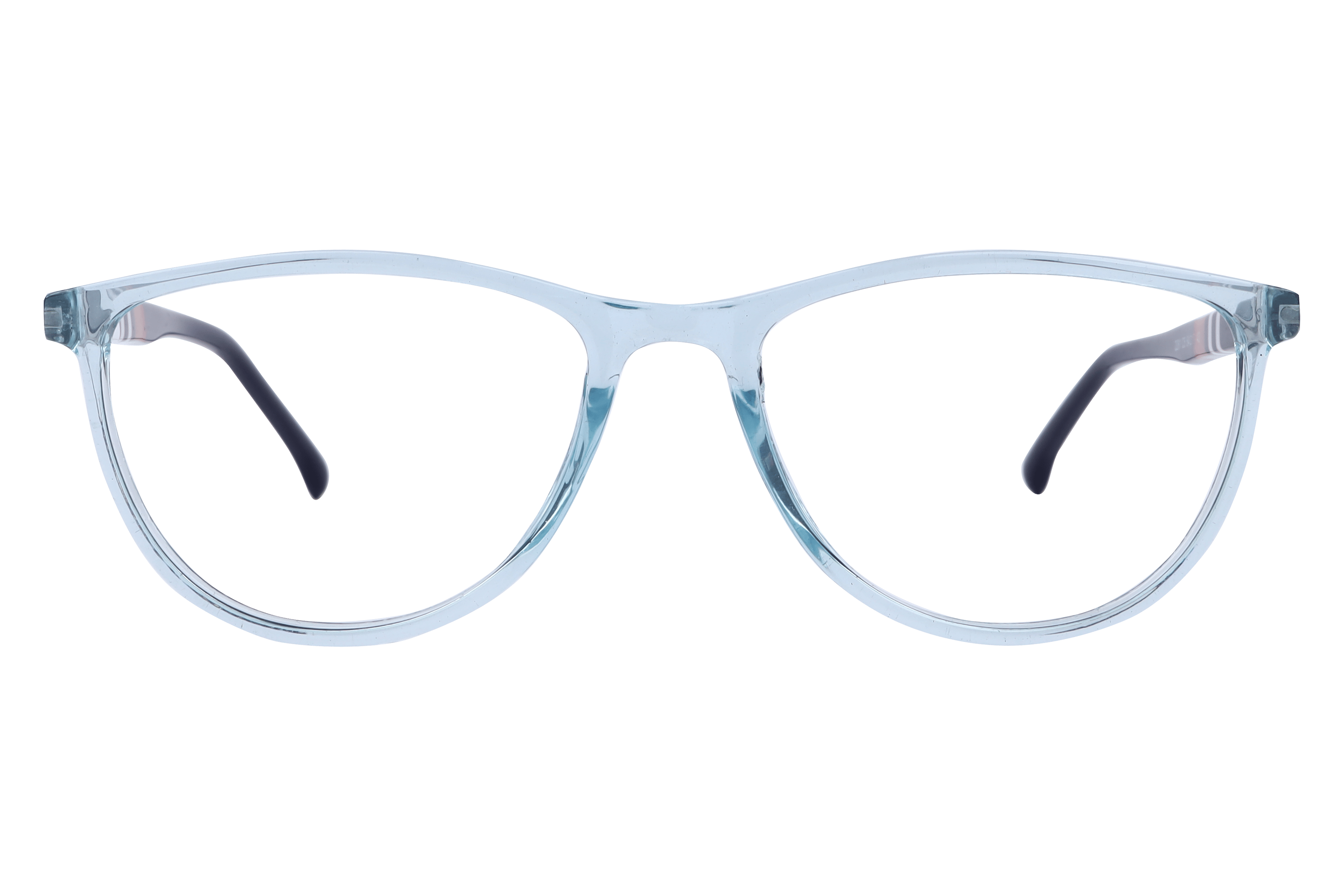 Inspira 2281 Frame Transparent Blue Female Full Shell Frame — Transparent Blue frame — view 2