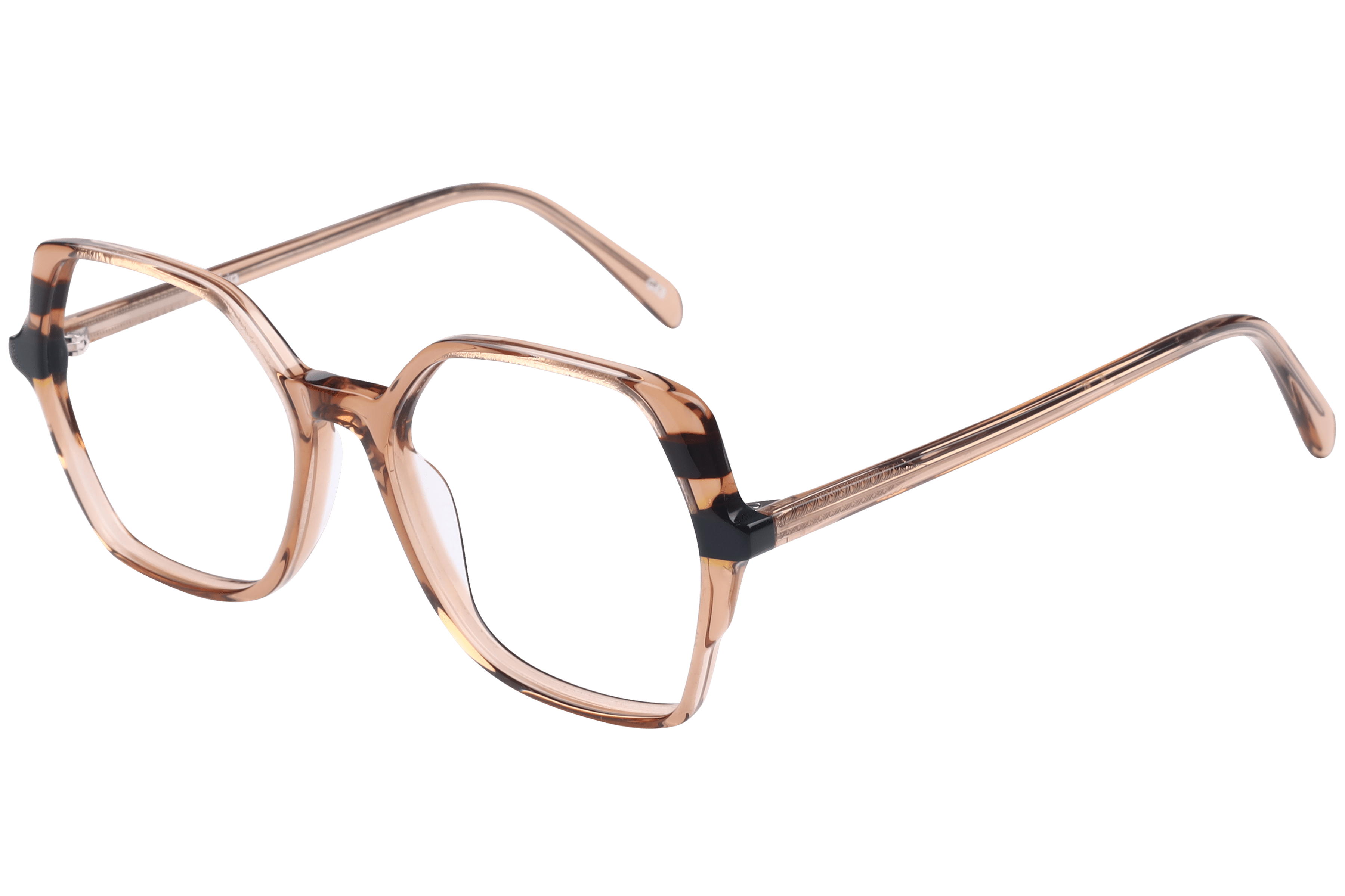 Inspira VA6003 Frame Transparent Brown Female Full Shell — Transparent Brown frame
