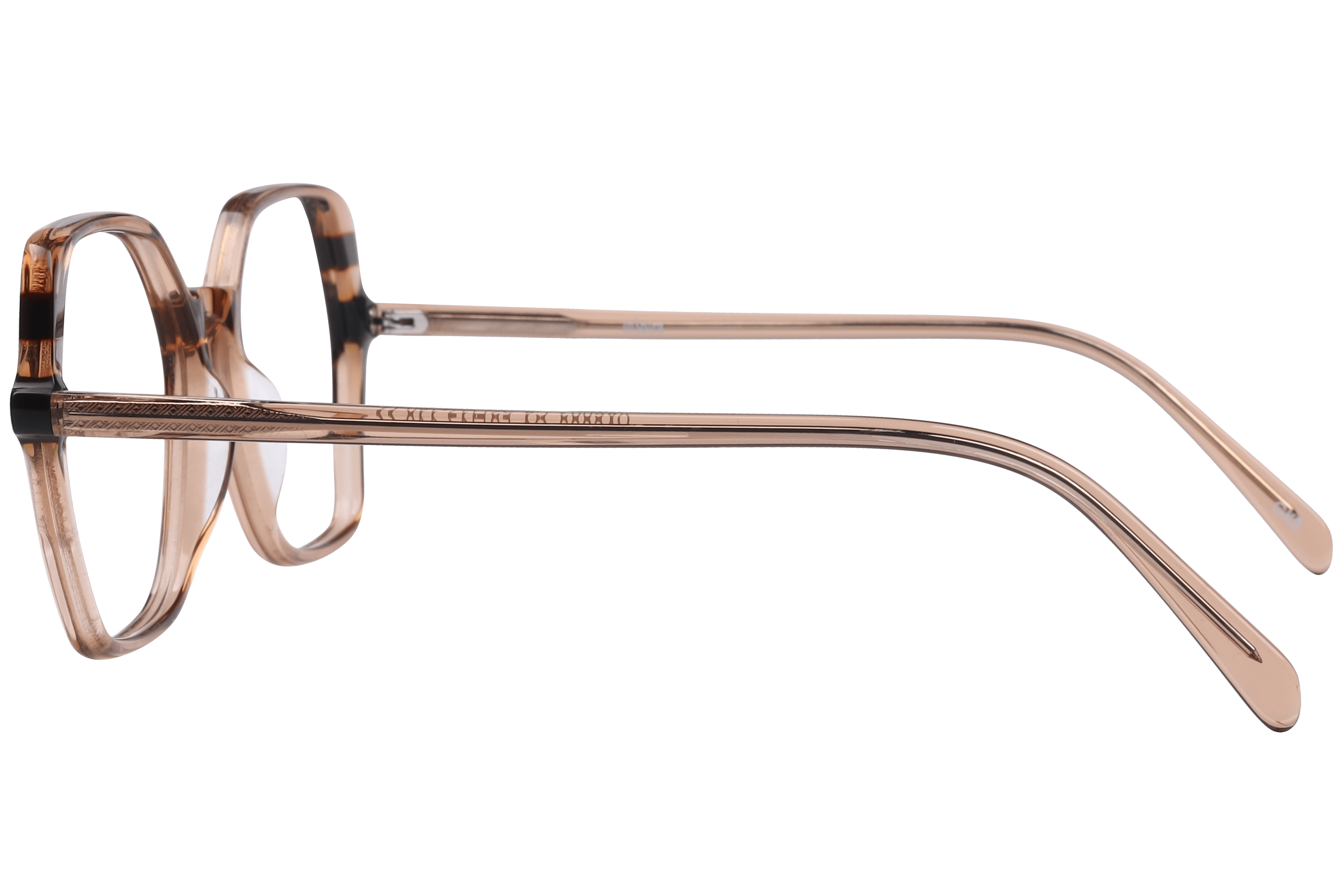 Inspira VA6003 Frame Transparent Brown Female Full Shell Frame — Transparent Brown frame — view 3