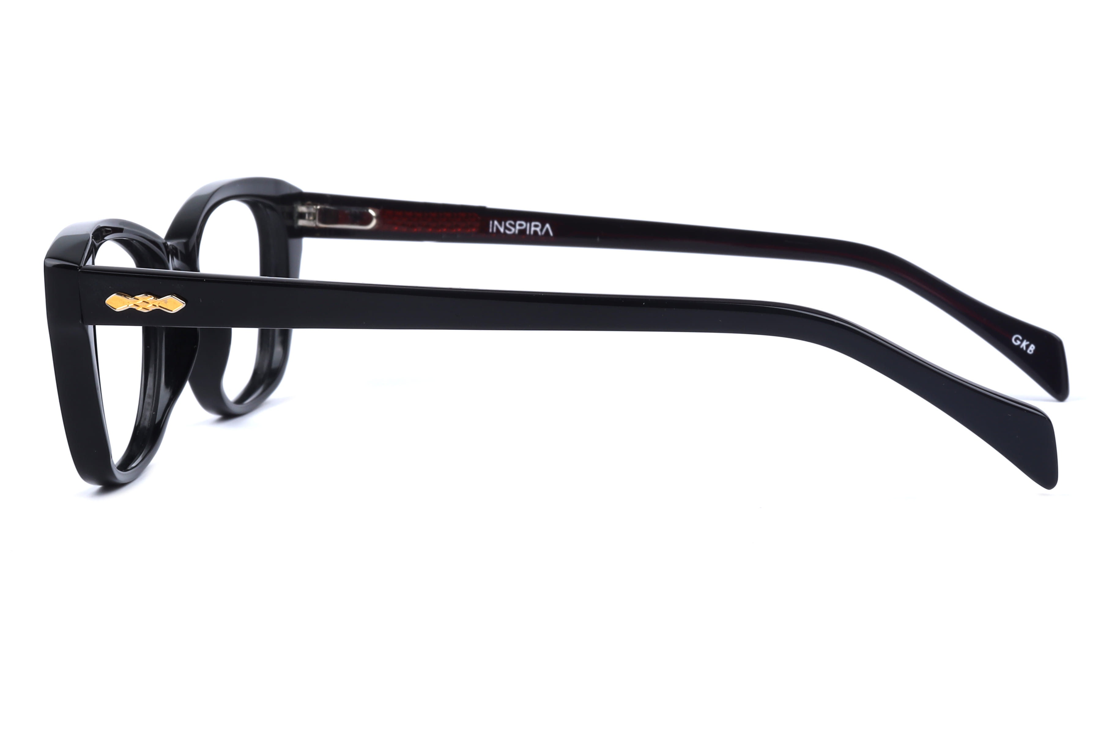 Inspira F2111 Frame Black Female Full Shell Frame — Black frame — view 3