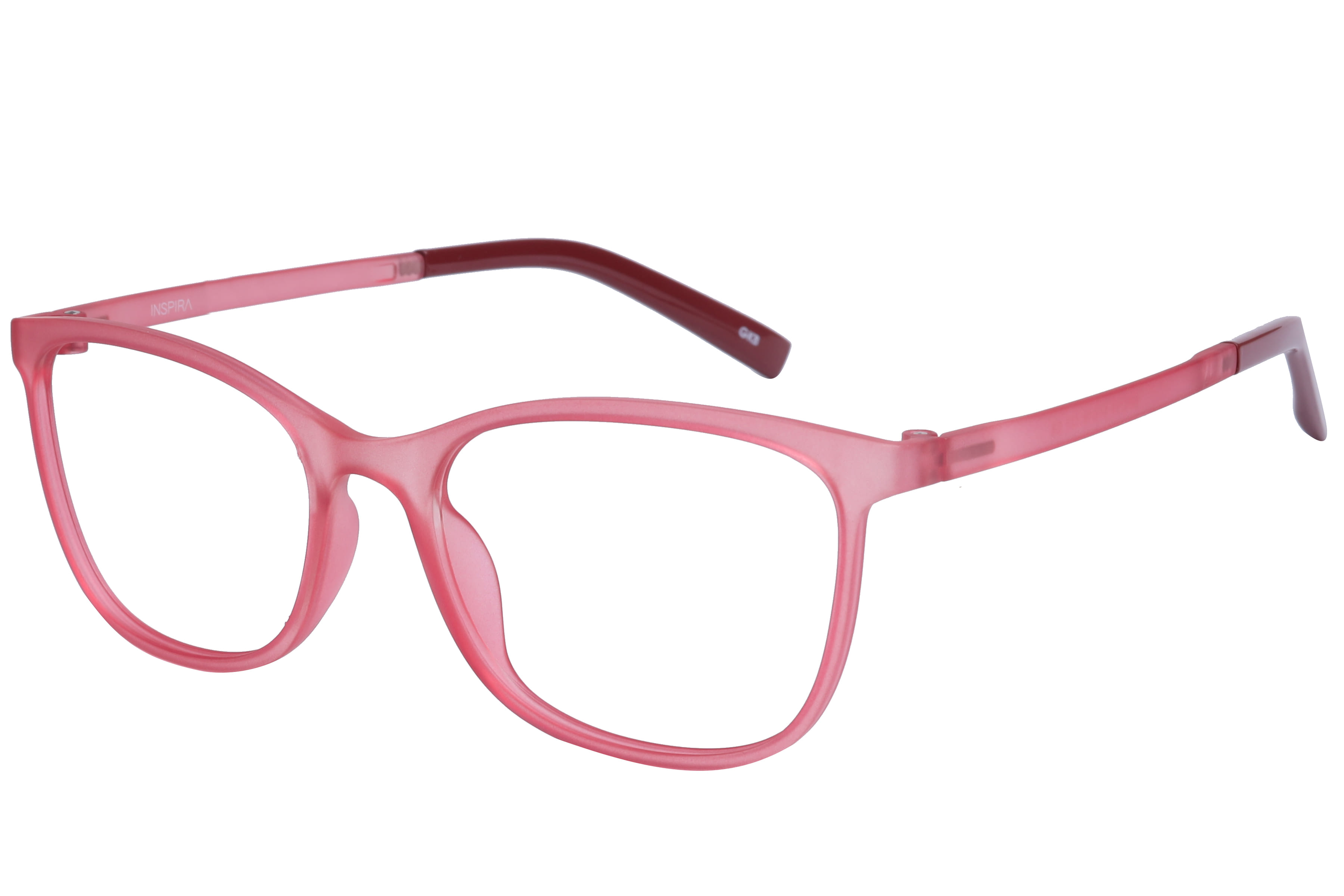 Inspira INF6754 Frame Matt Pink Female Full Shell Frame — Matt Pink frame — view 1