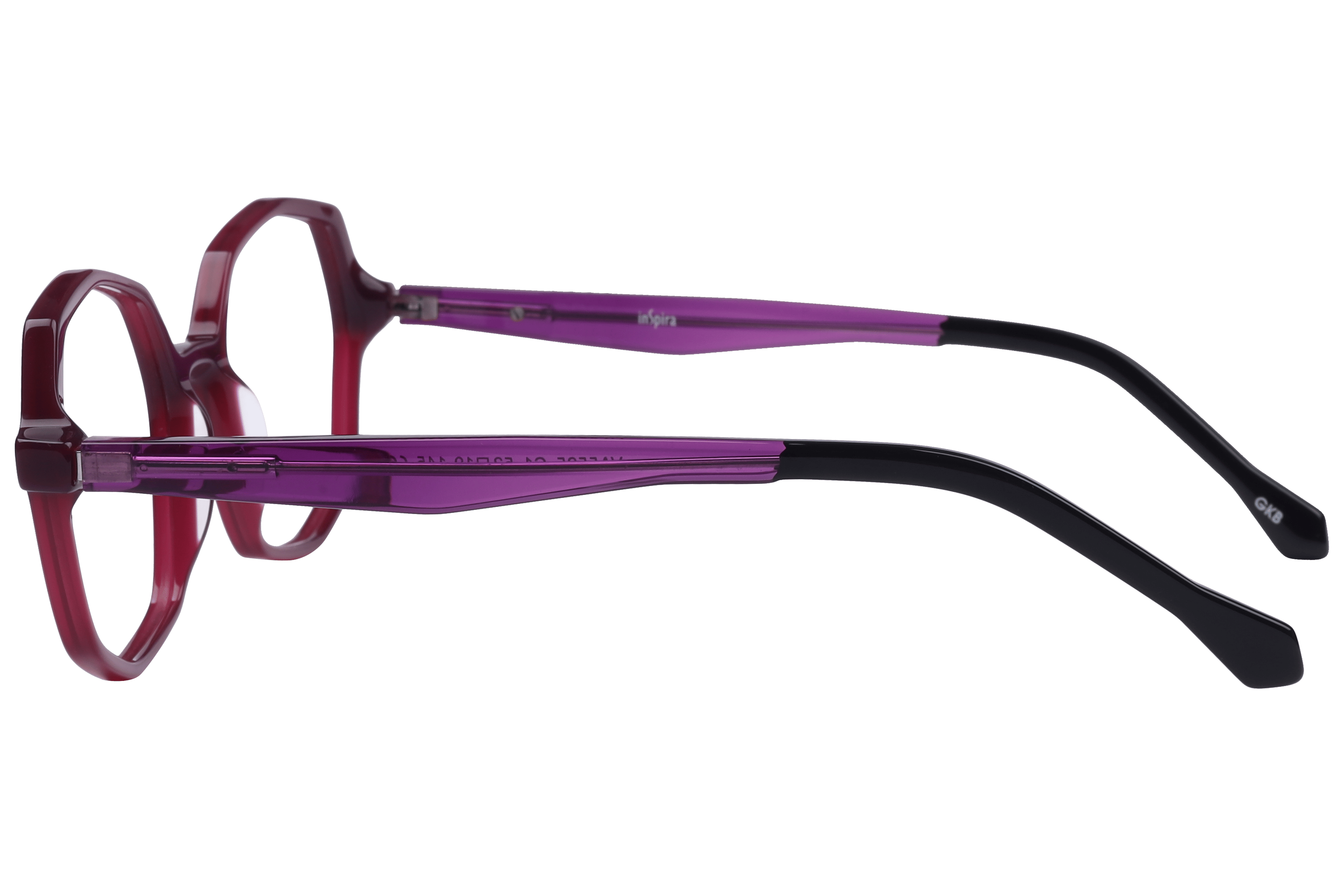 Inspira VA5525 Frame Violet Female Full Shell Frame — Violet frame — view 3