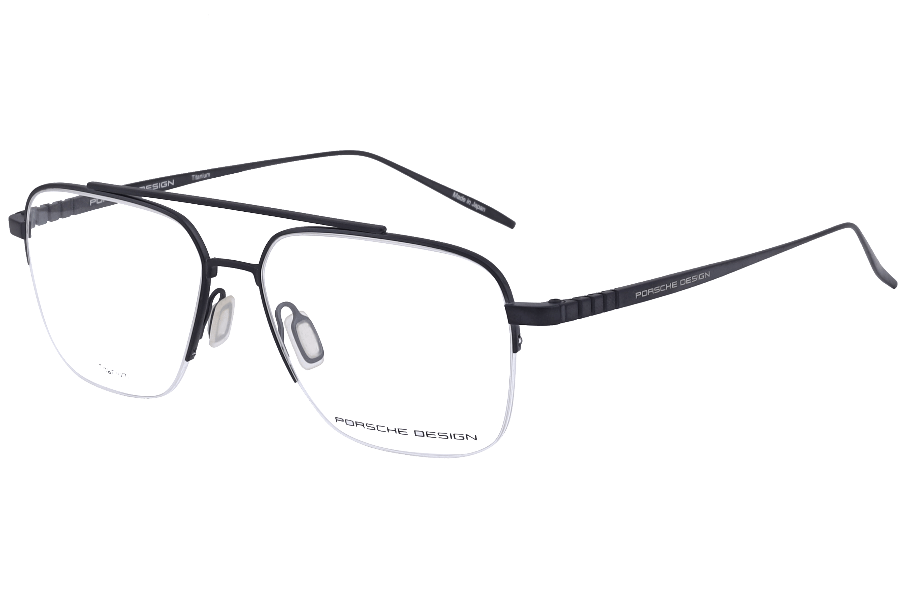 Porsche P8359 Frame Black Male Supra Titanium Frame — Black frame — alternate view