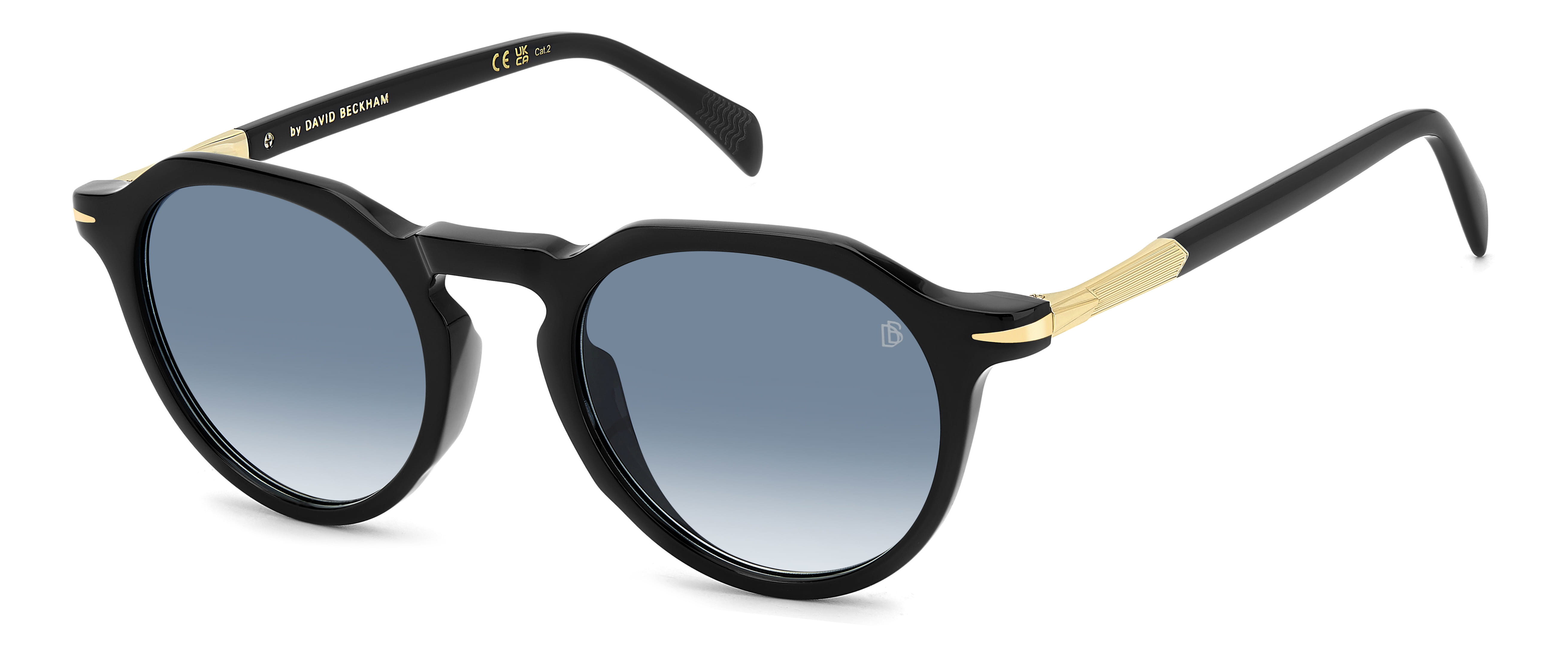 David Beckham DB 1171/S Sunglass Black Unisex Full Metal — Black frame