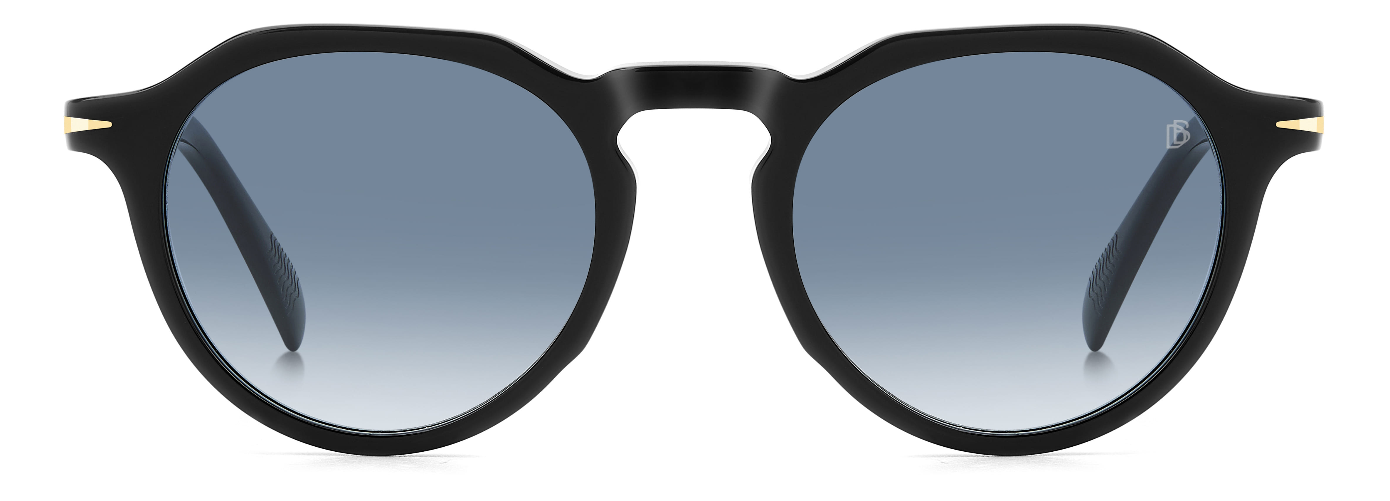 David Beckham DB 1171/S Sunglass Black Unisex Full Metal Sunglass — Black frame — view 2