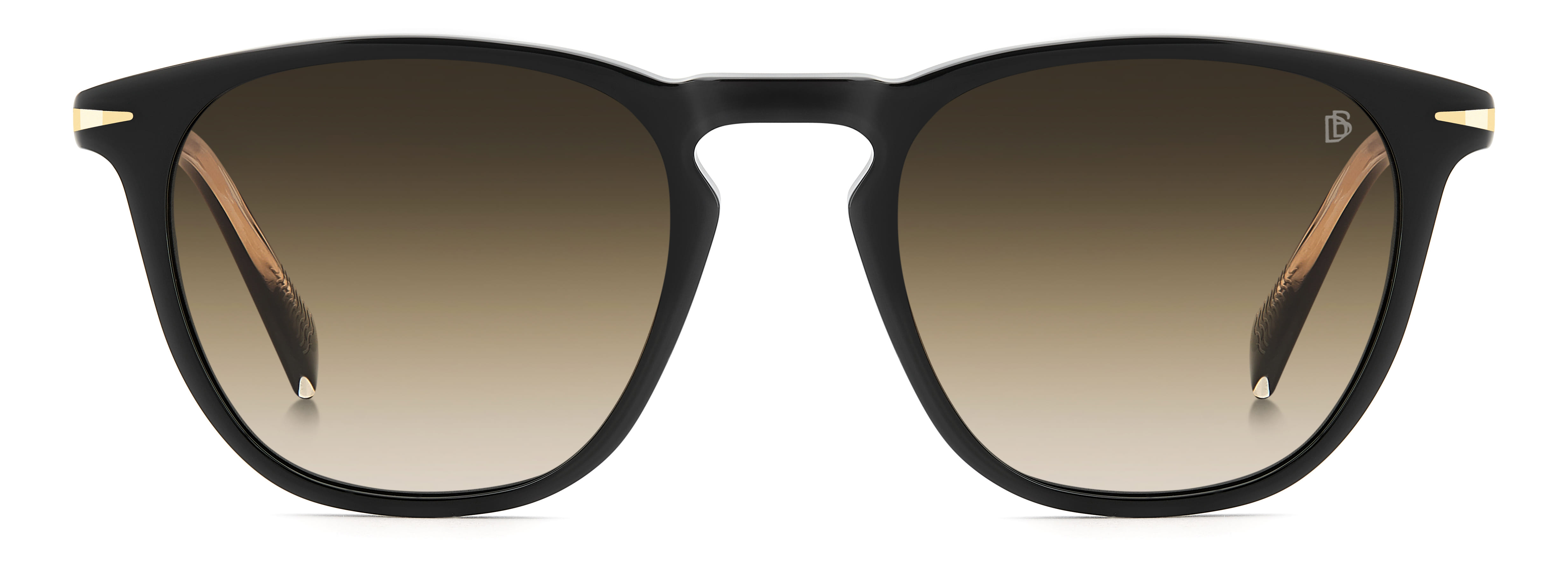David Beckham DB 1160/S Sunglass Black Unisex Full Shell Sunglass — Black frame — view 2
