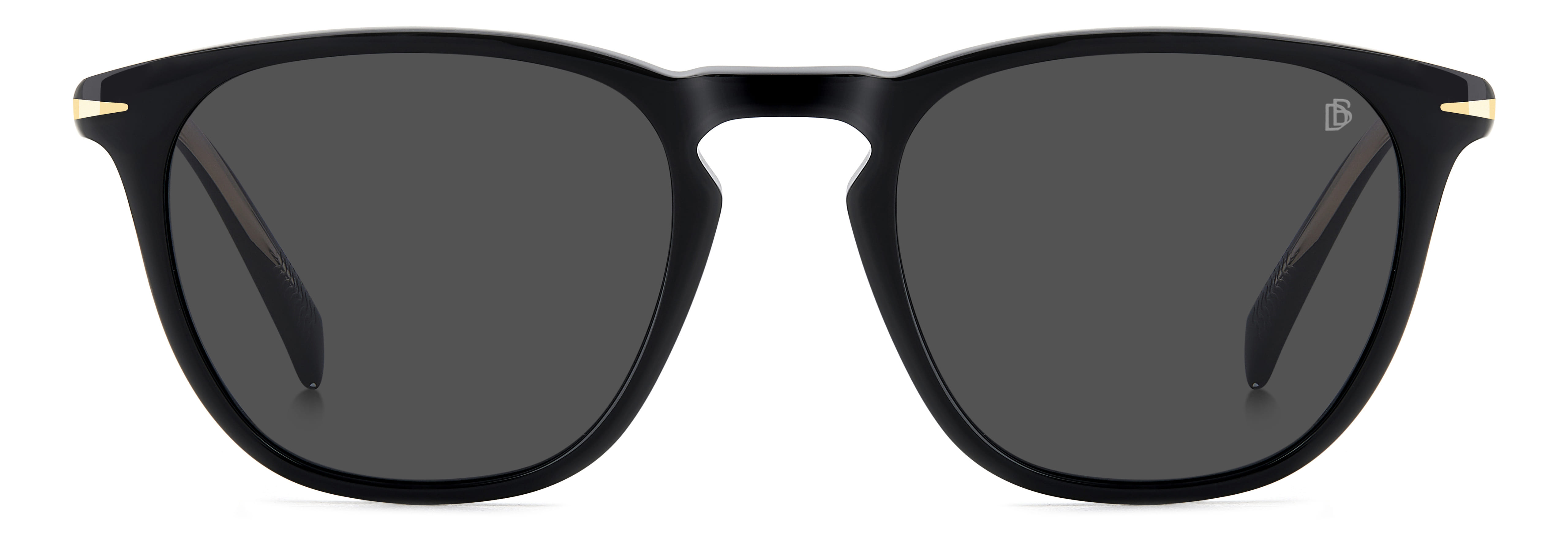 David Beckham DB 1160/S Sunglass Black Unisex Full Shell Sunglass — Black frame — view 2