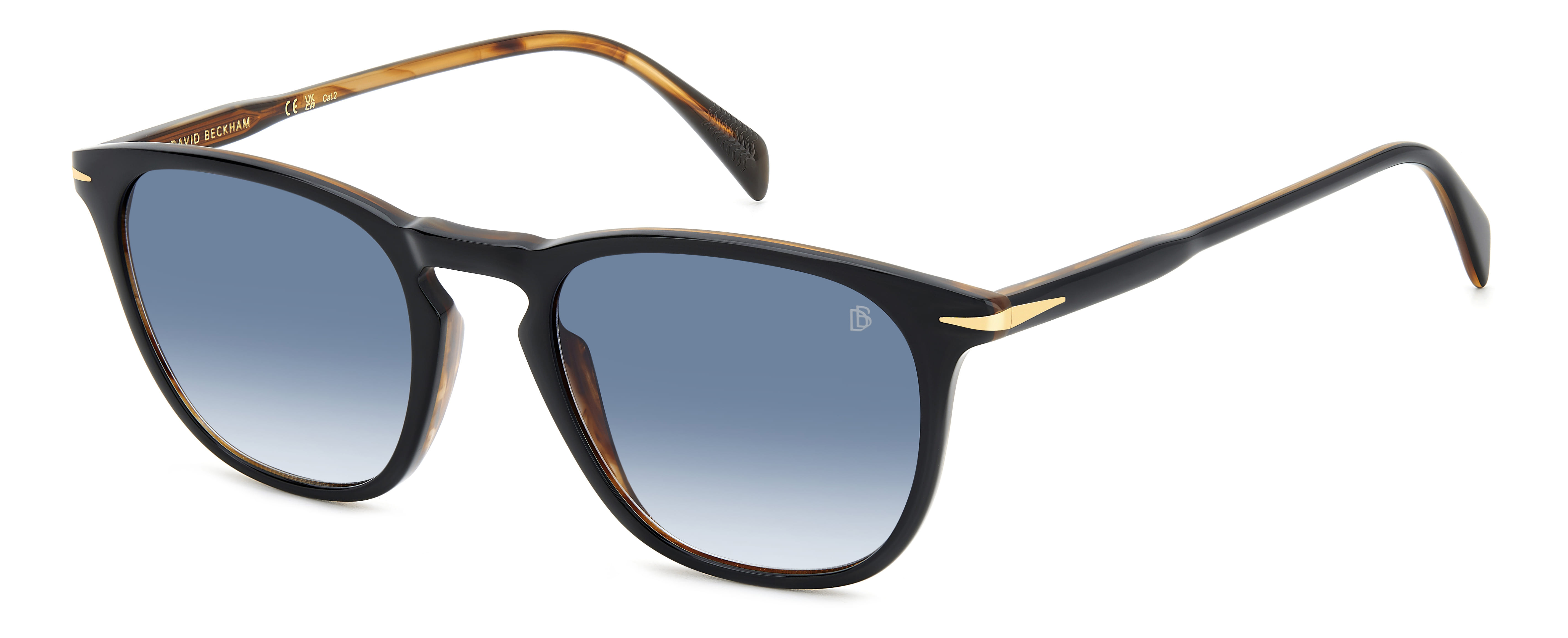 David Beckham DB 1160/S Sunglass Black Unisex Full Shell — Black frame