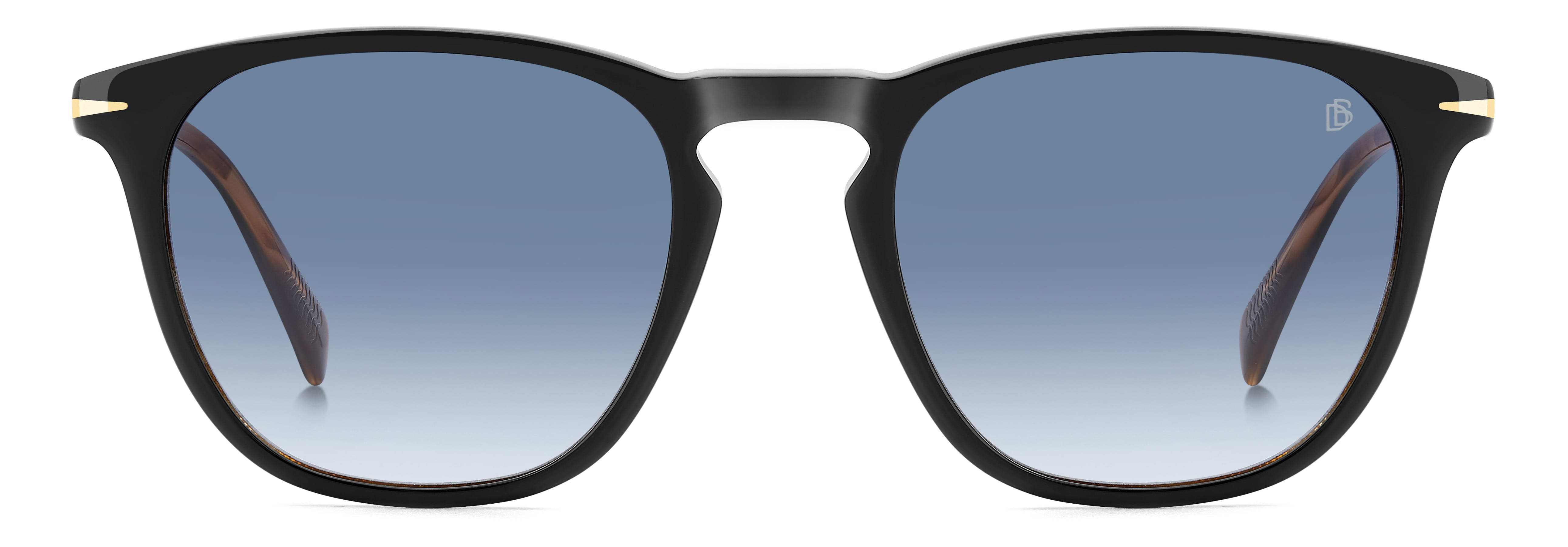 David Beckham DB 1160/S Sunglass Black Unisex Full Shell Sunglass — Black frame — view 2